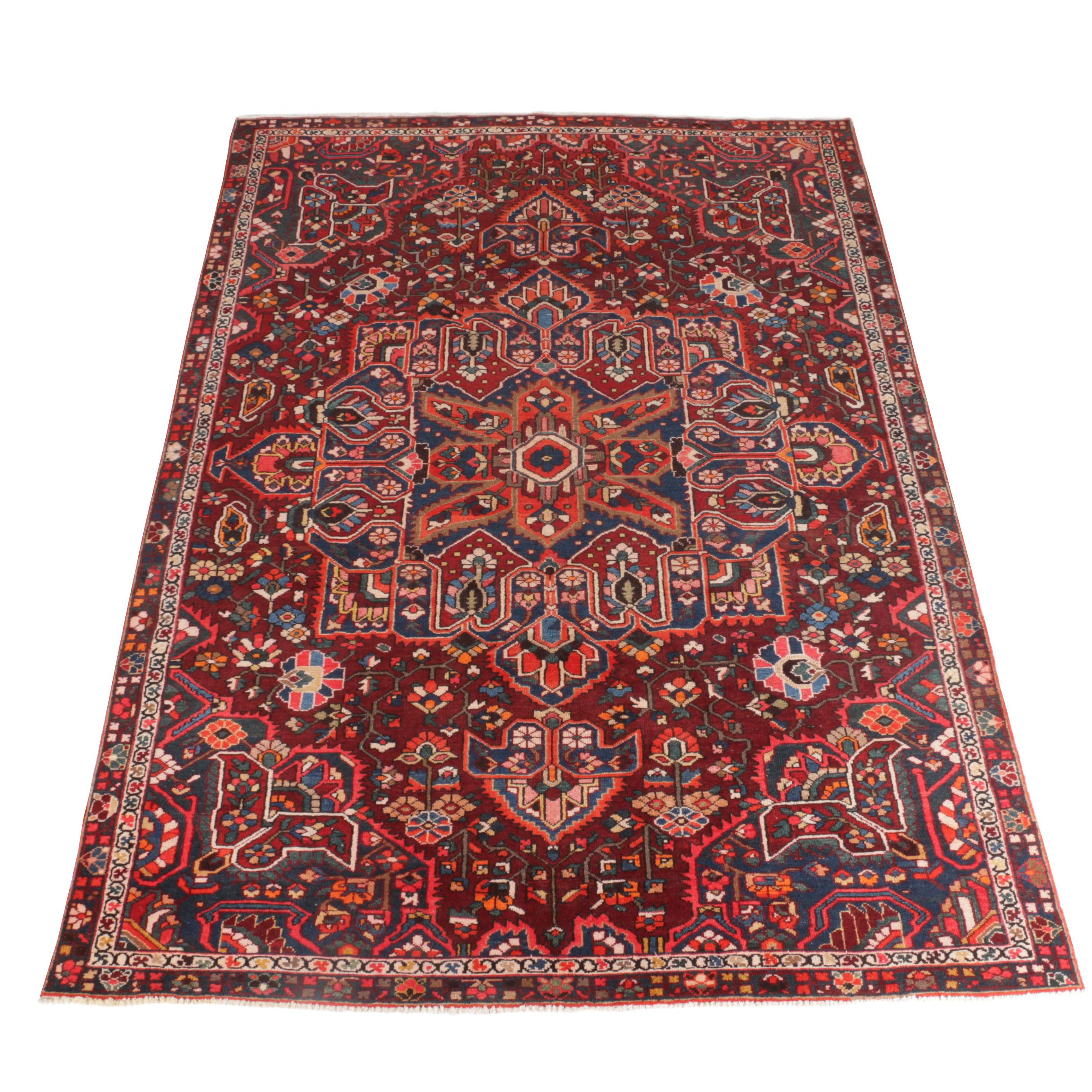 Hand-Knotted Persian Bakhtiari Area Rug
