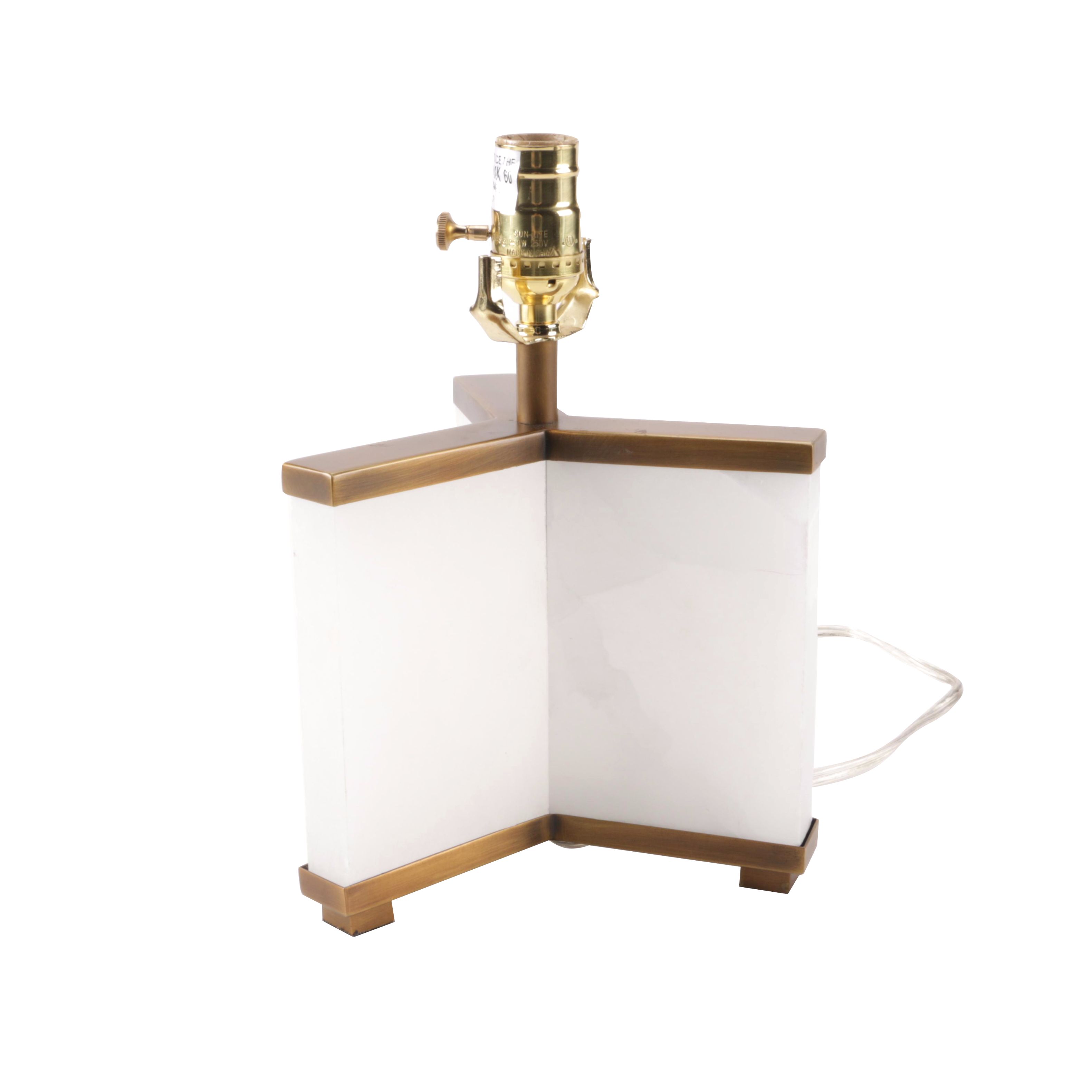 Contemporary Modernist Marble Base Table Lamp