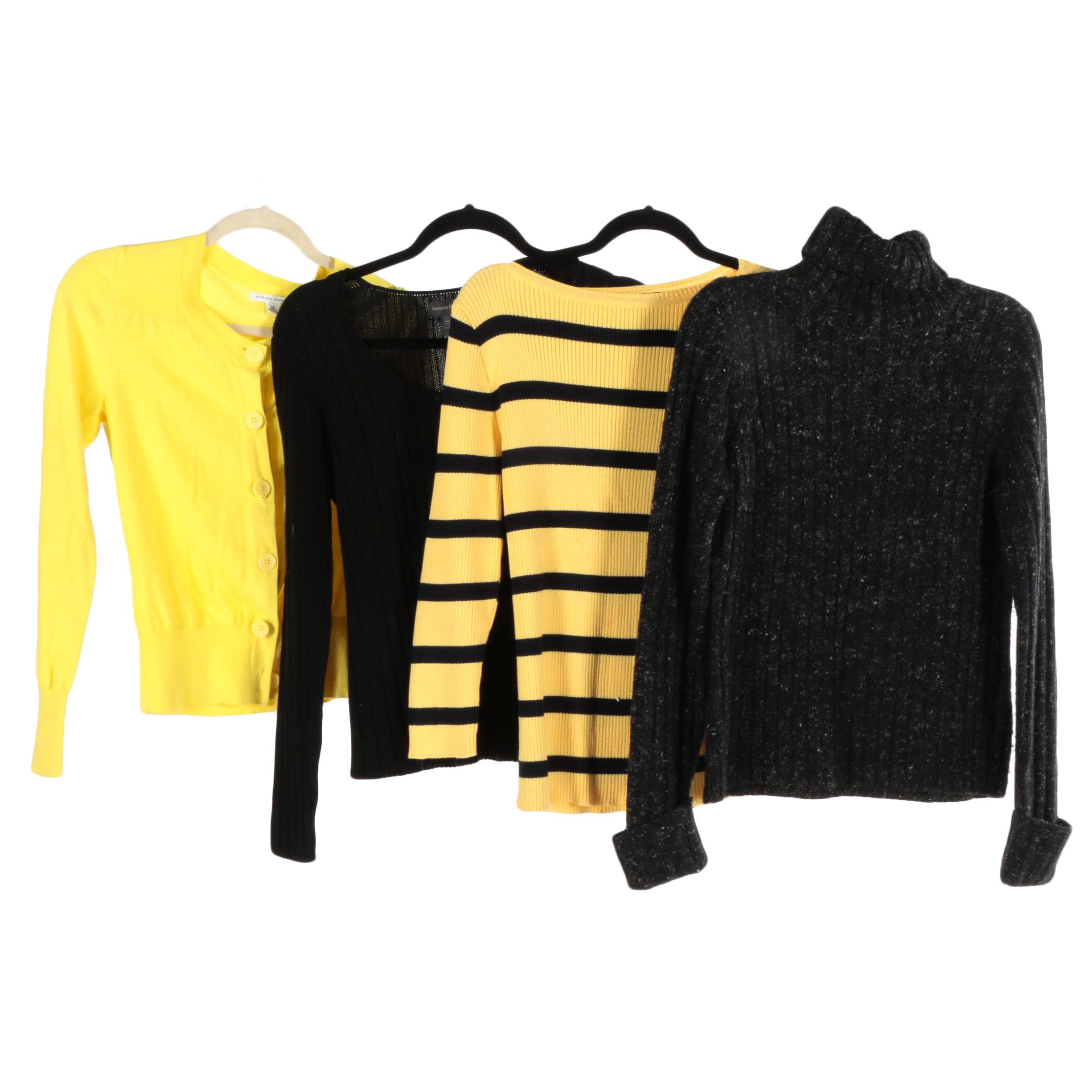 Collection of Women's Sweaters in Yellow and Black
