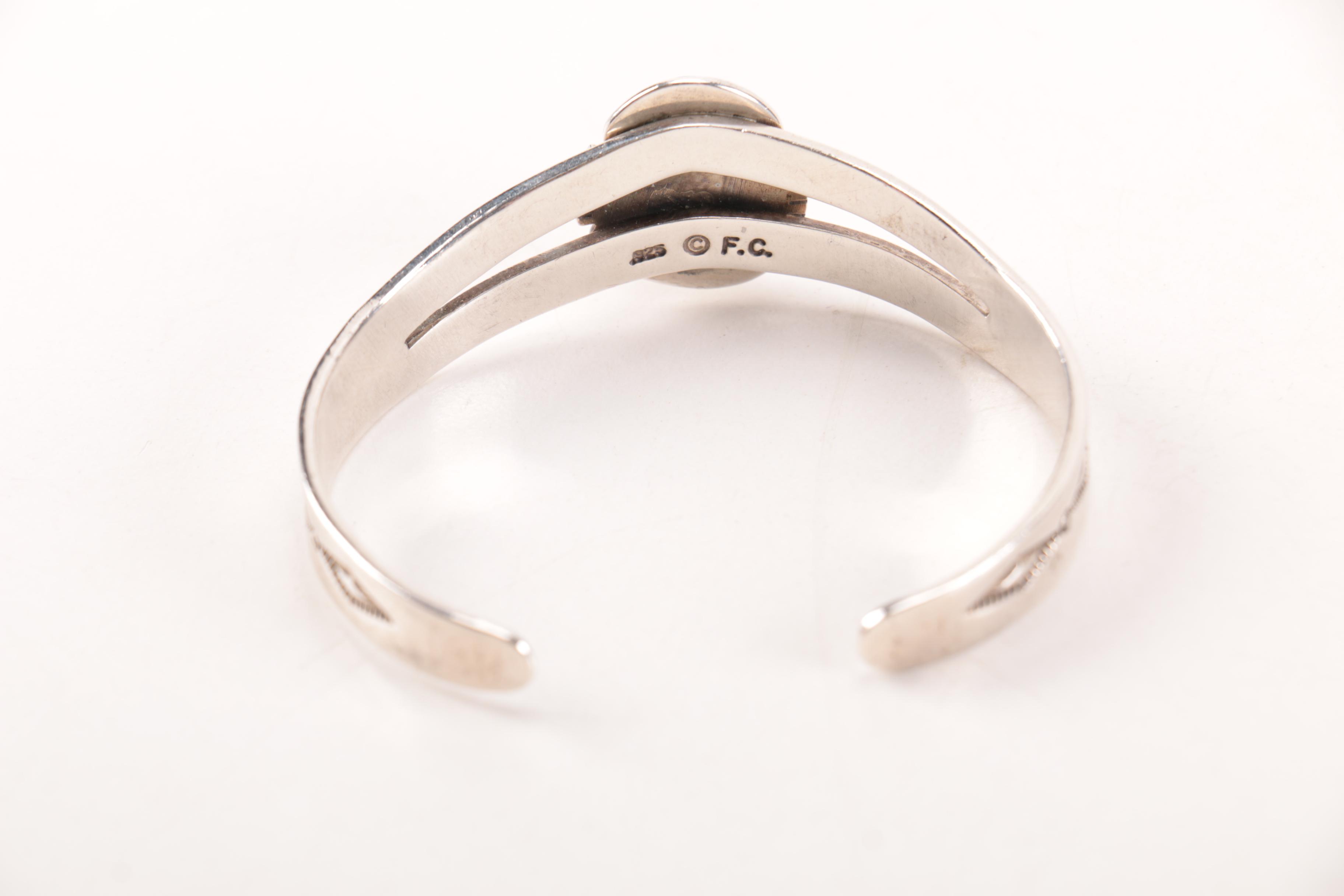 Sterling Silver Southwestern Style Jewelry Including Andy Thomas and Arkie Nelson