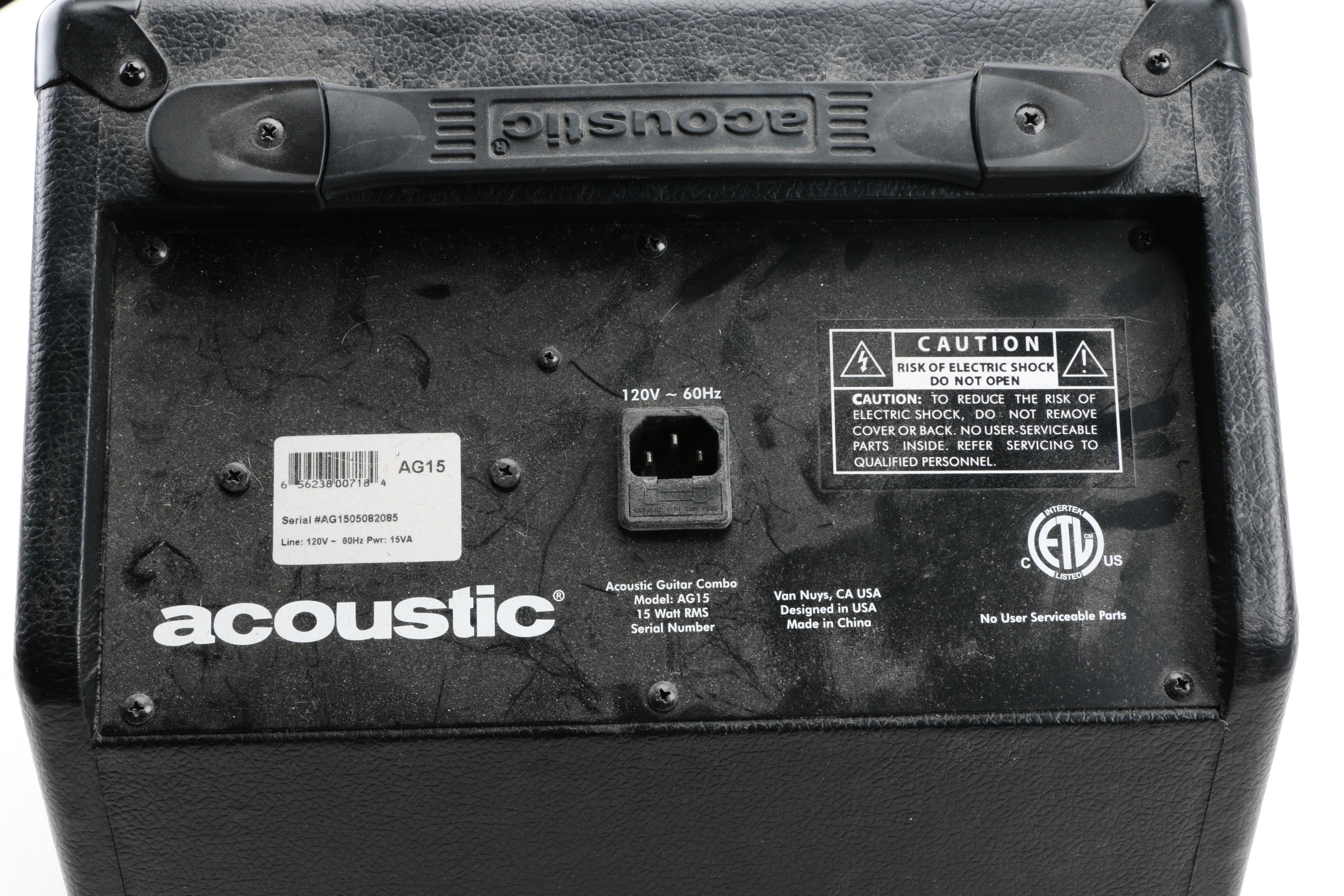 AG15 Acoustic Guitar Amplifier