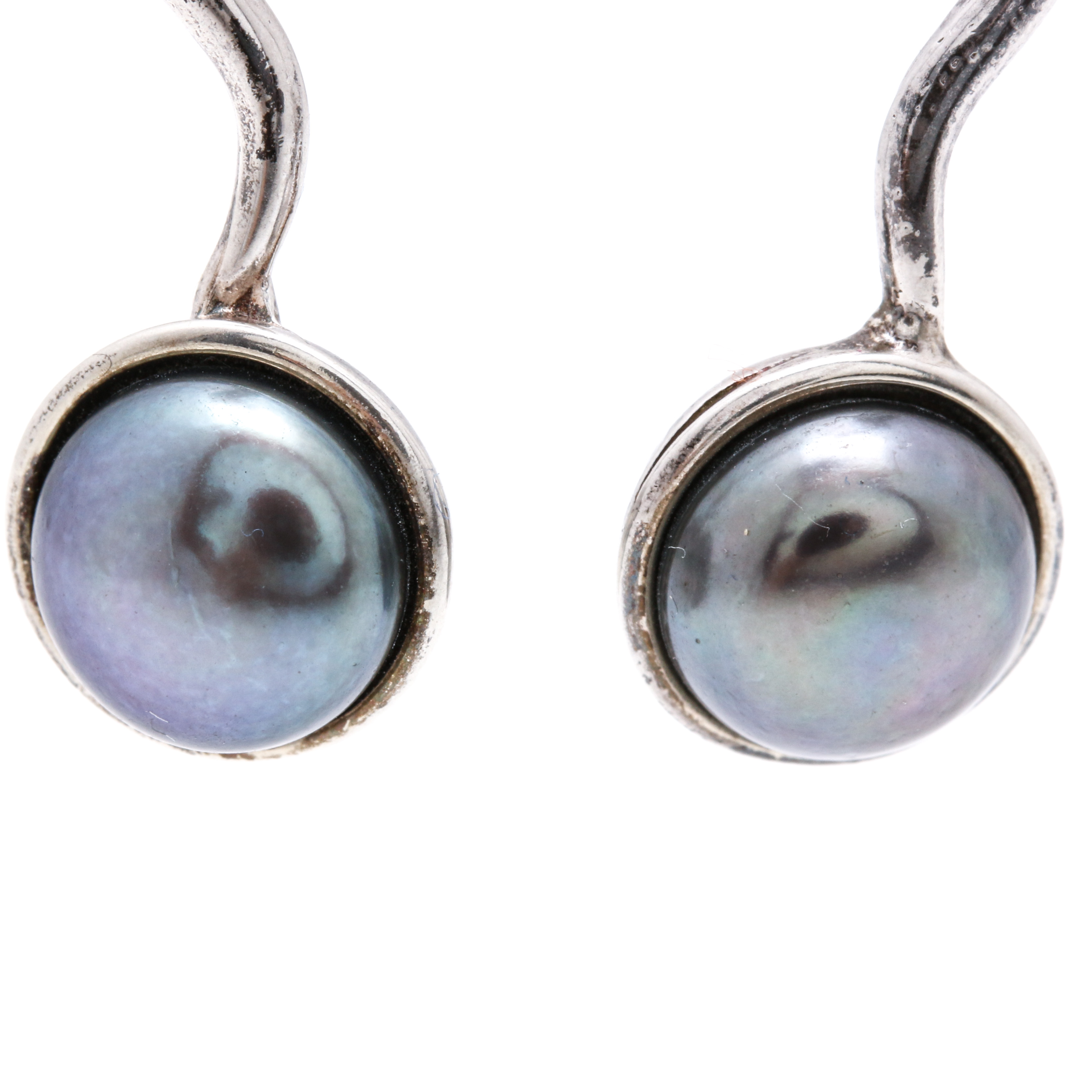 Sterling Silver Cultured Pearl Dangle Earrings