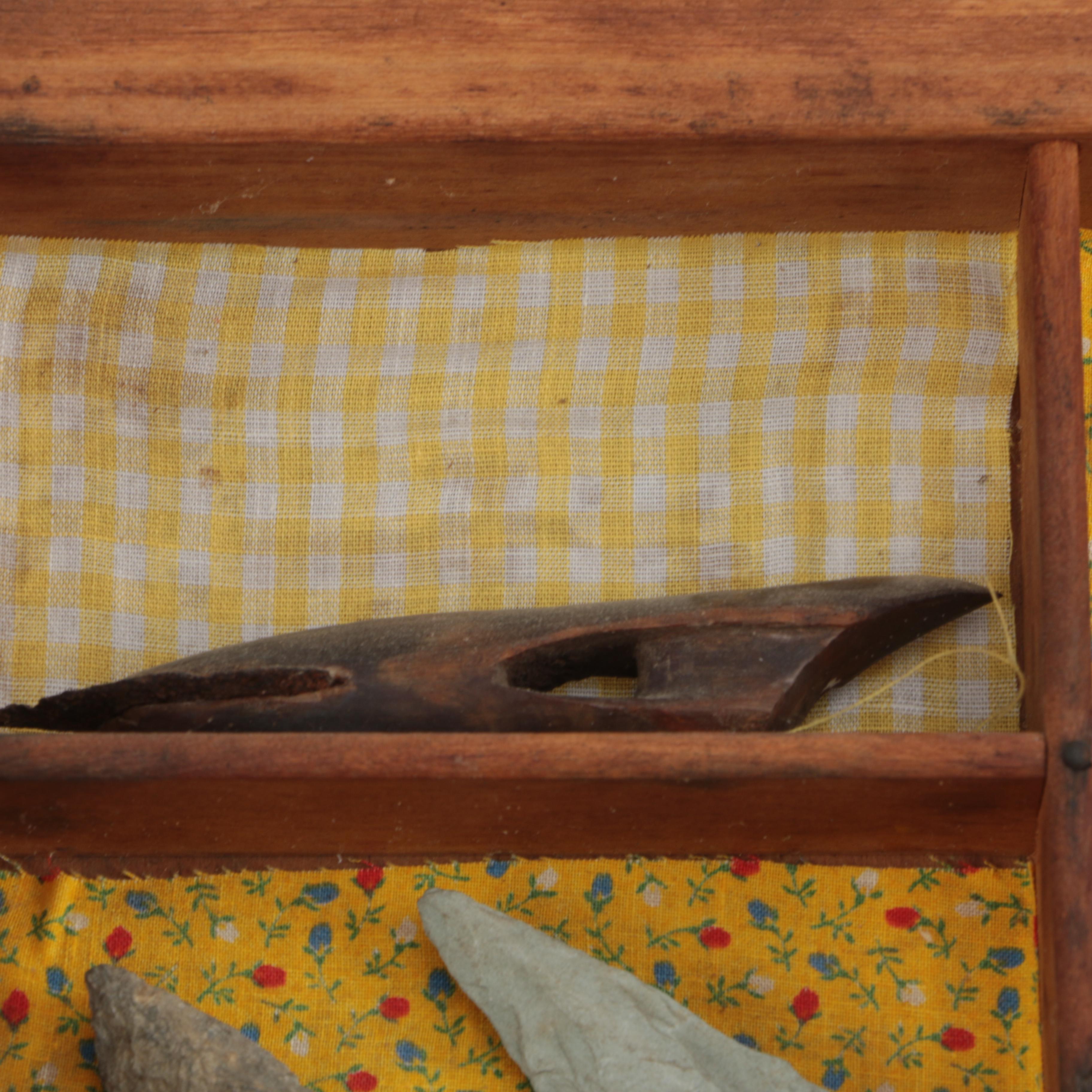 Wooden Typesetters Drawer with Knick Naks