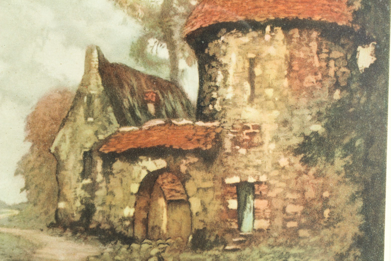 Framed Lithograph After Louis Kourment