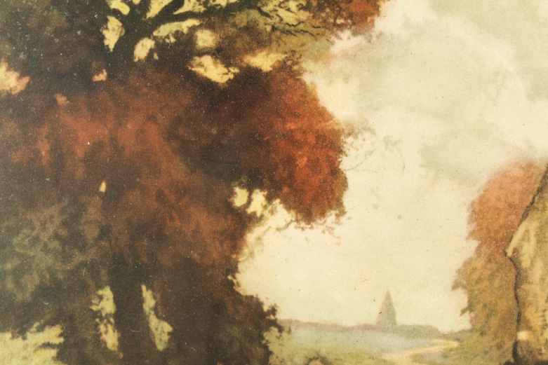 Framed Lithograph After Louis Kourment