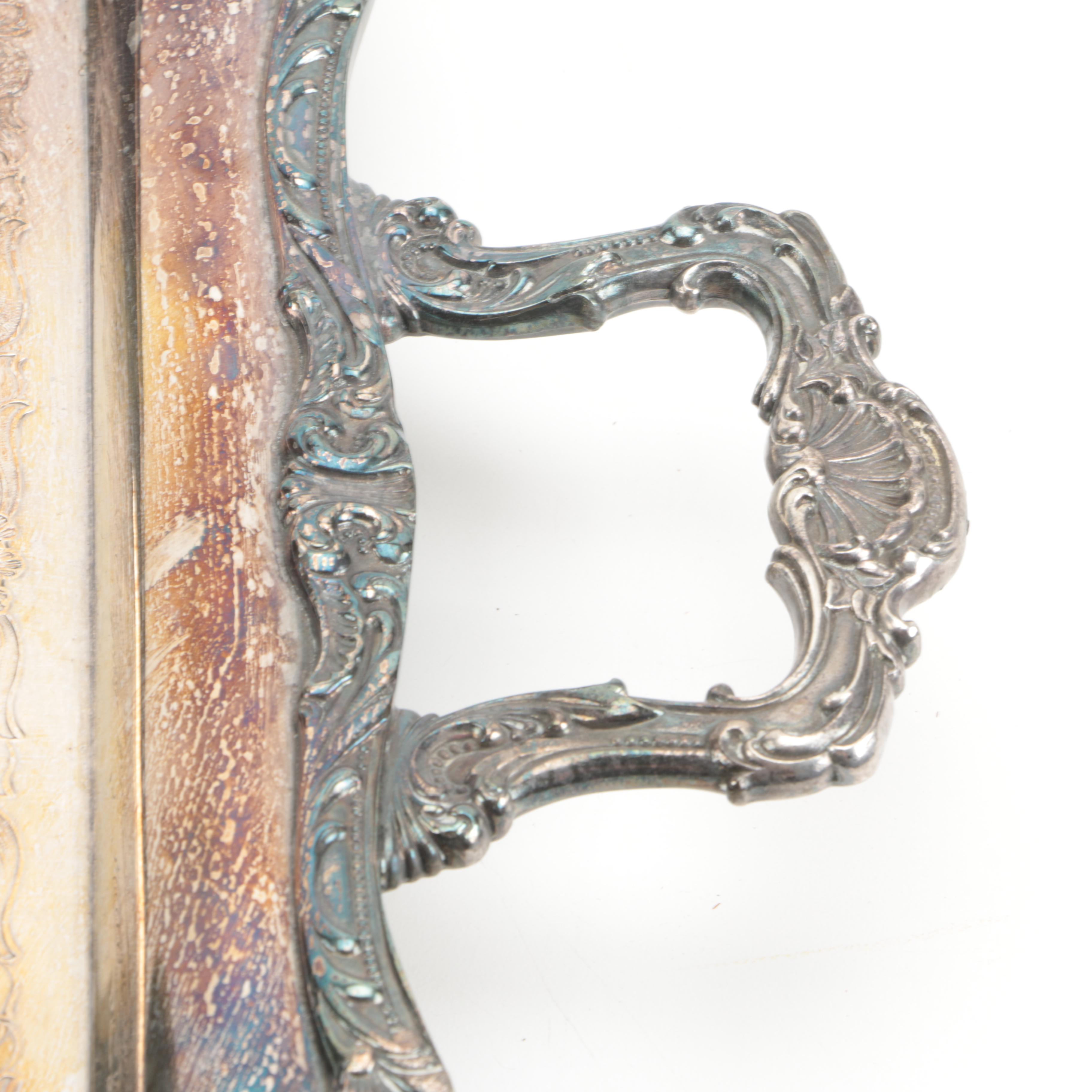 Wm Rogers Silver Plate Serving Tray