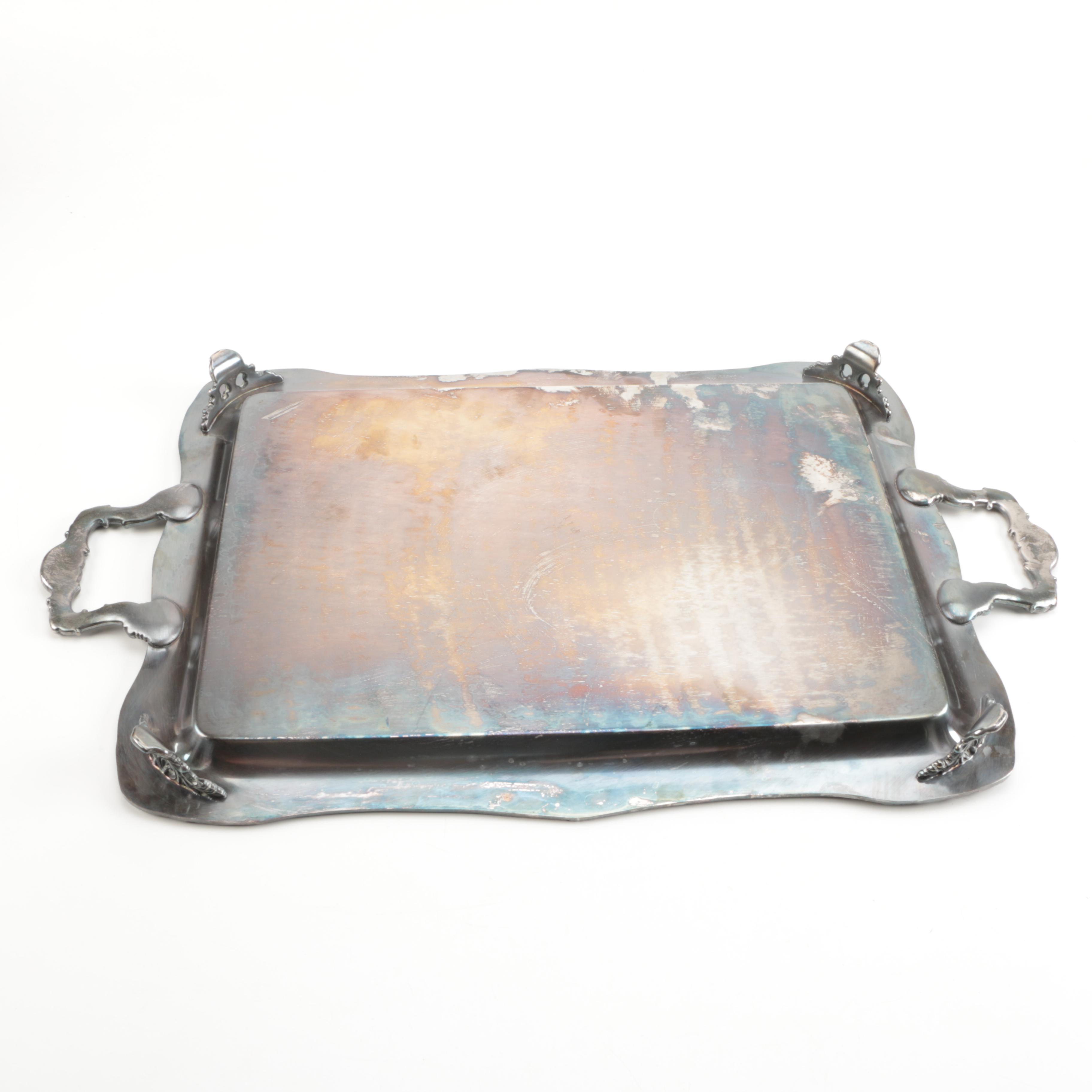Wm Rogers Silver Plate Serving Tray