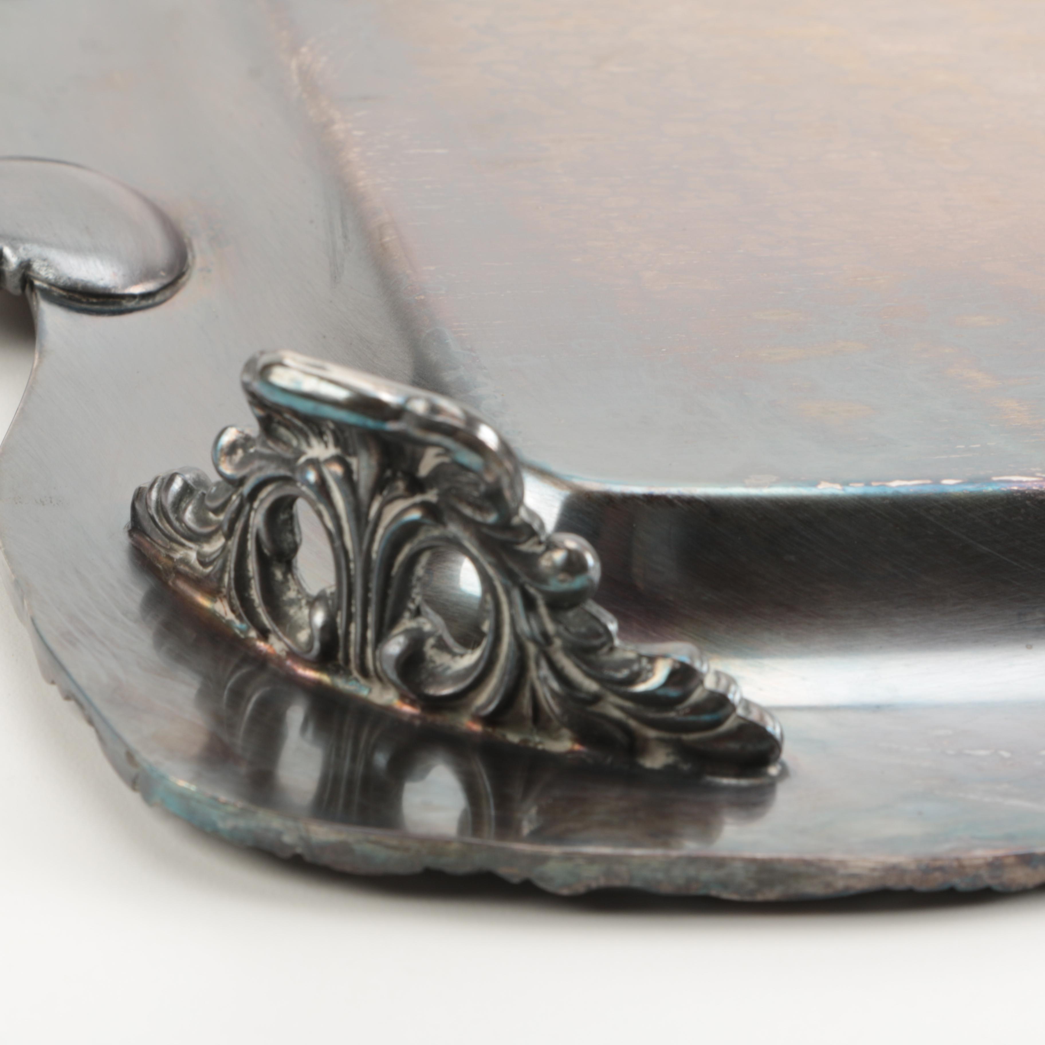 Wm Rogers Silver Plate Serving Tray