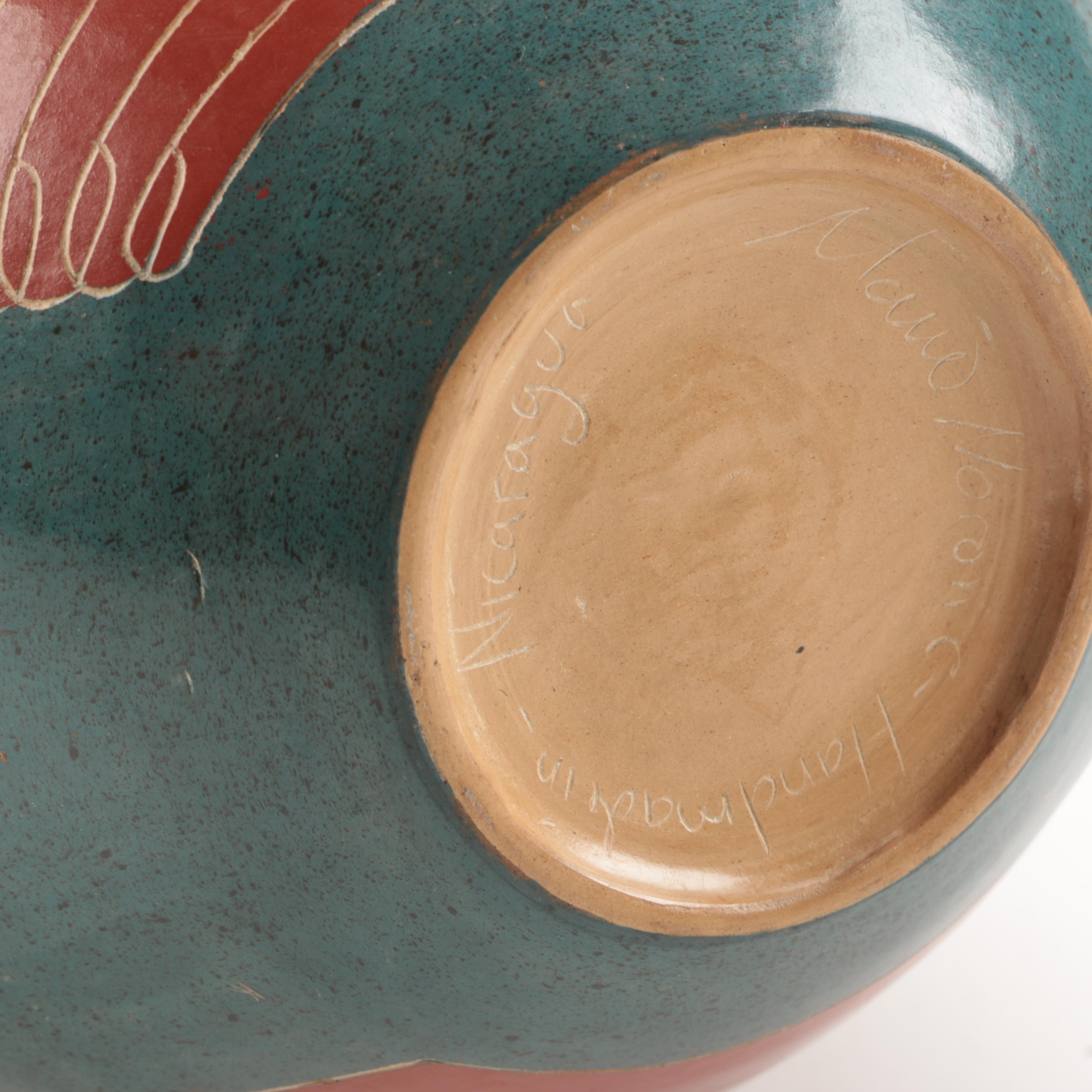 Handmade Signed Nicaraguan Vase