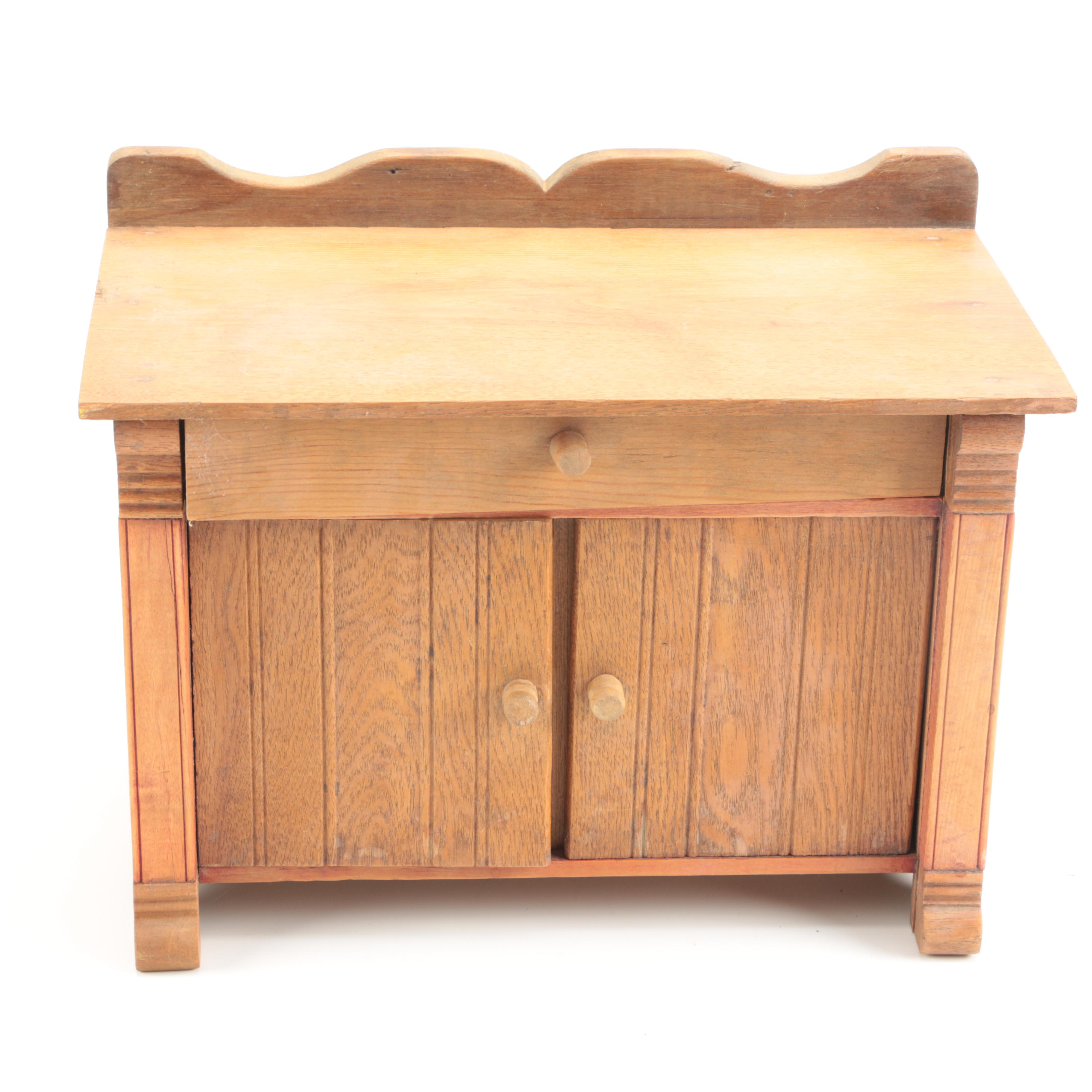 Children's Kitchen Play Cabinets Featuring Antique Cass