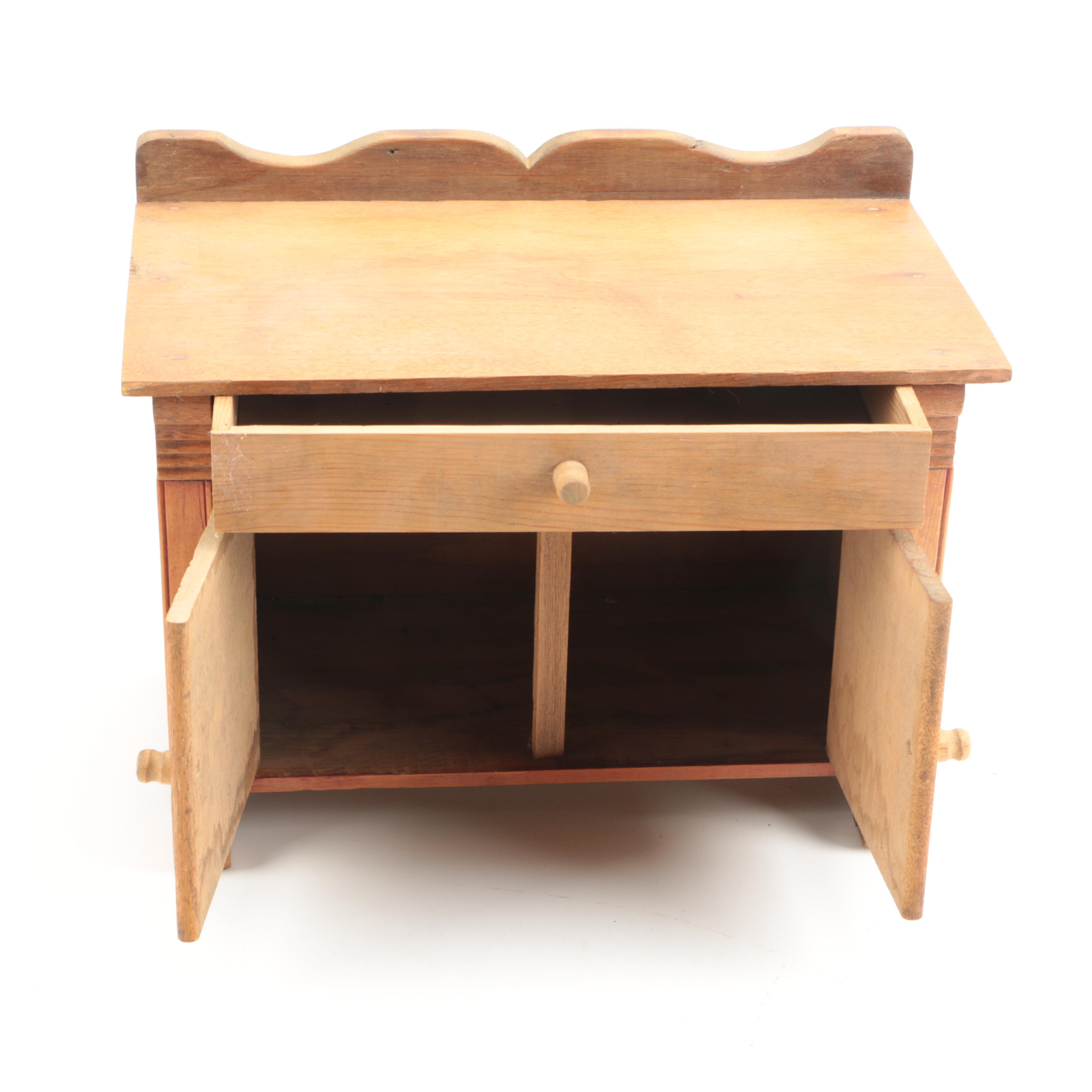 Children's Kitchen Play Cabinets Featuring Antique Cass