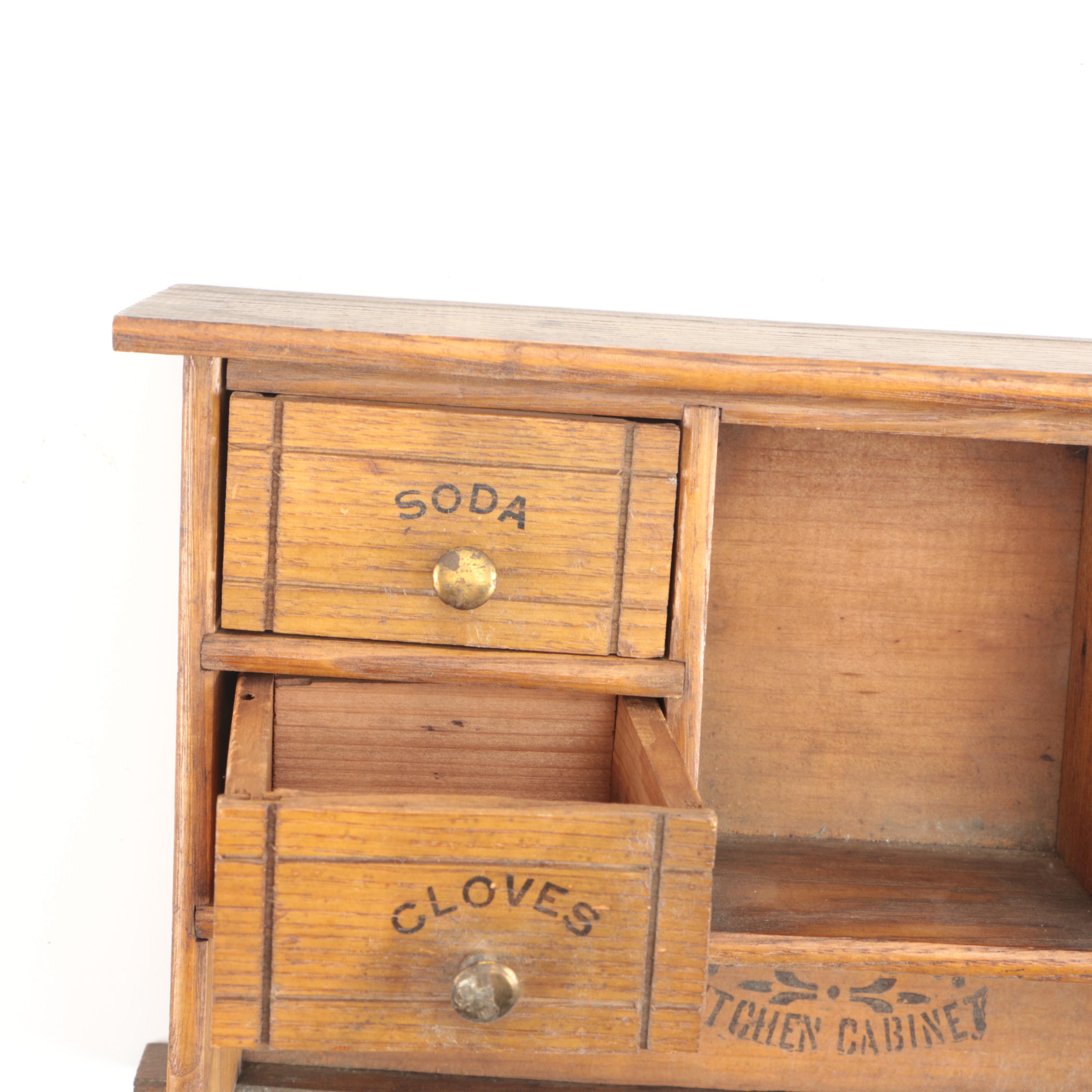 Children's Kitchen Play Cabinets Featuring Antique Cass