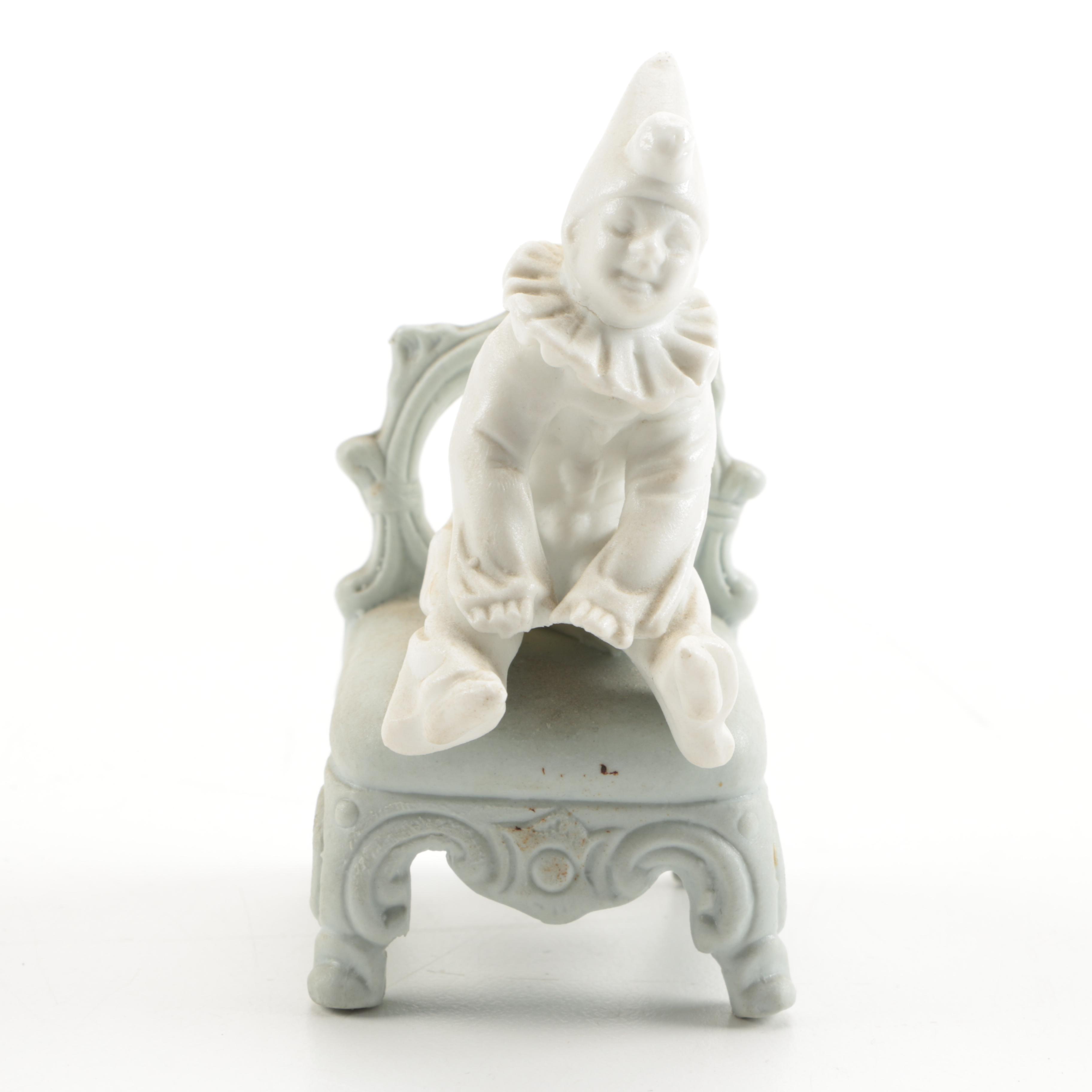 Irish Dresden and Clown Figurines