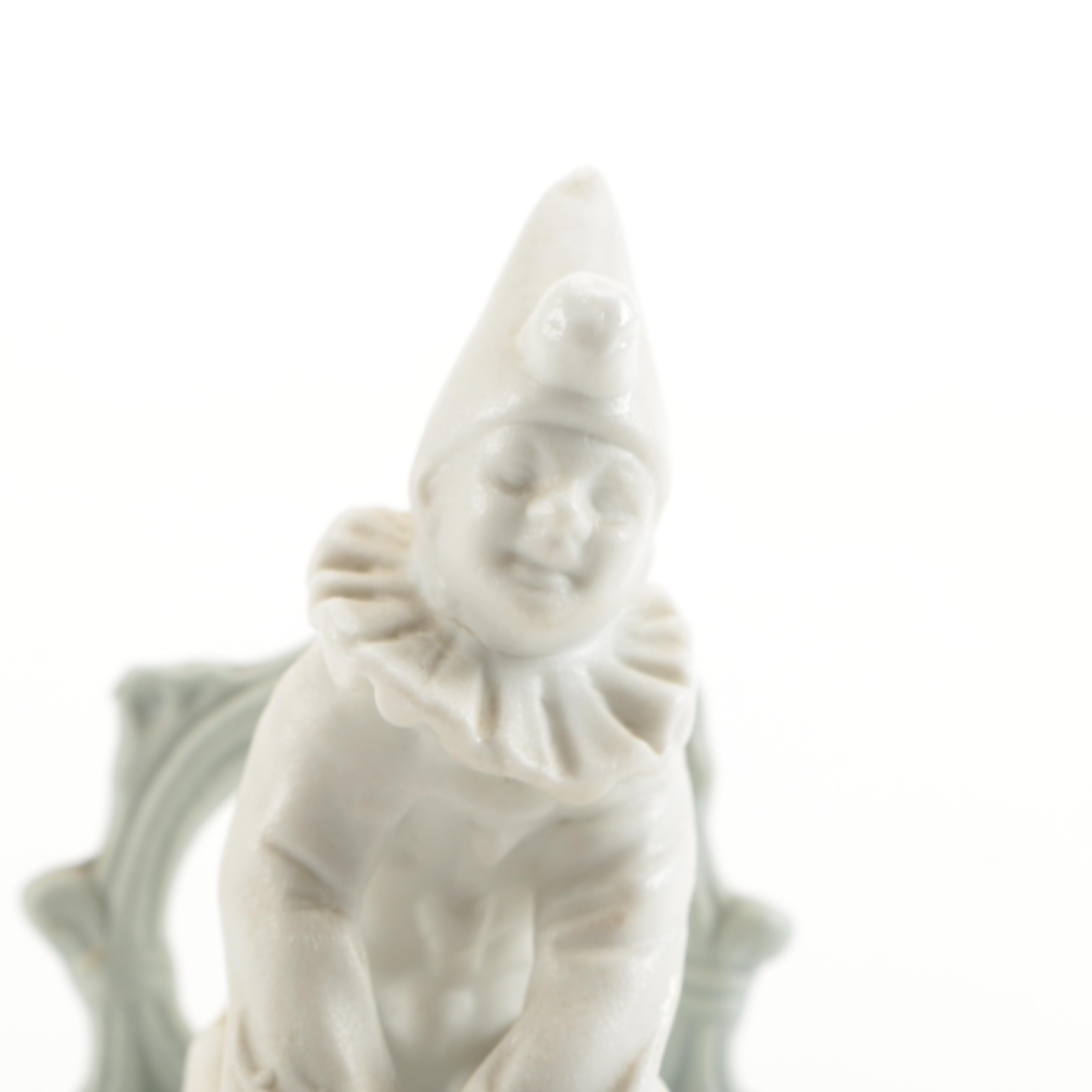 Irish Dresden and Clown Figurines
