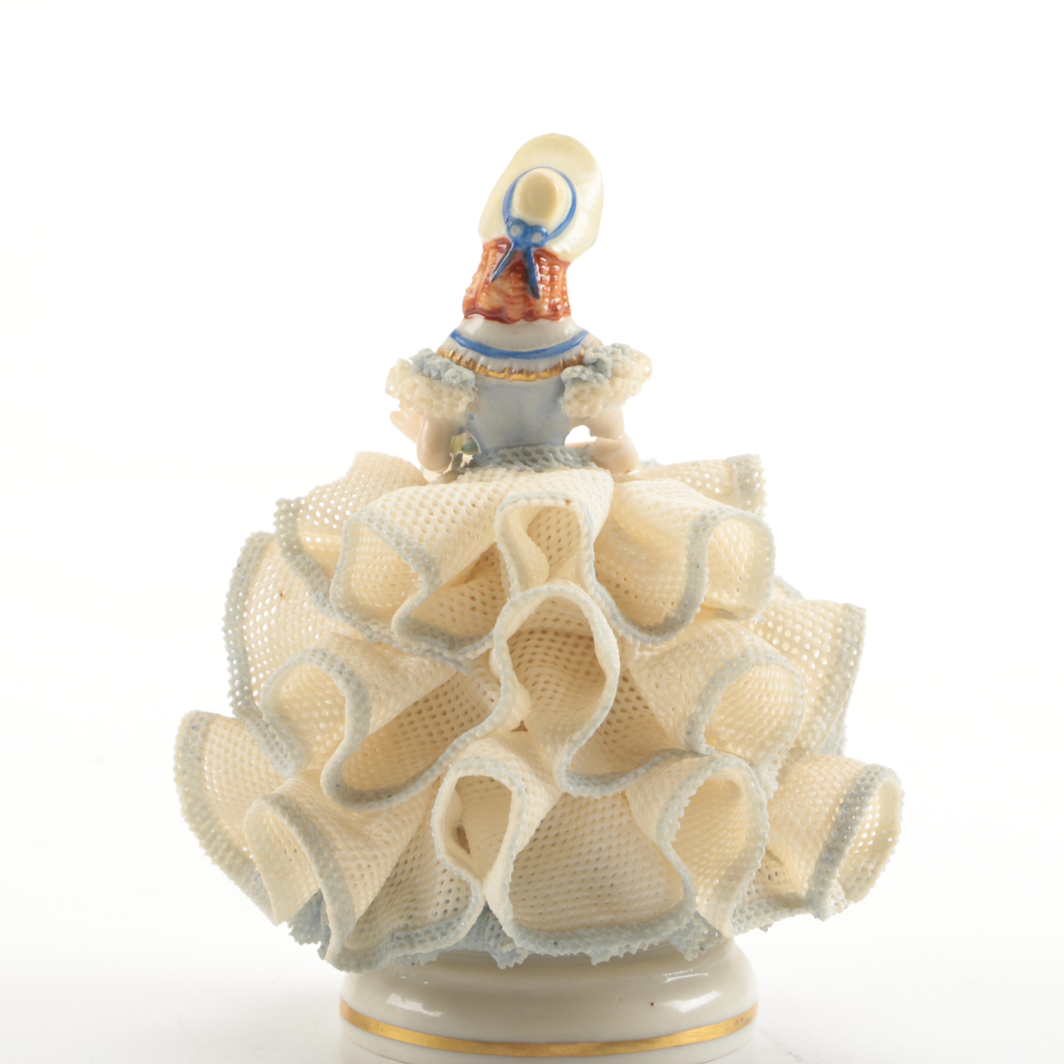 Irish Dresden and Clown Figurines