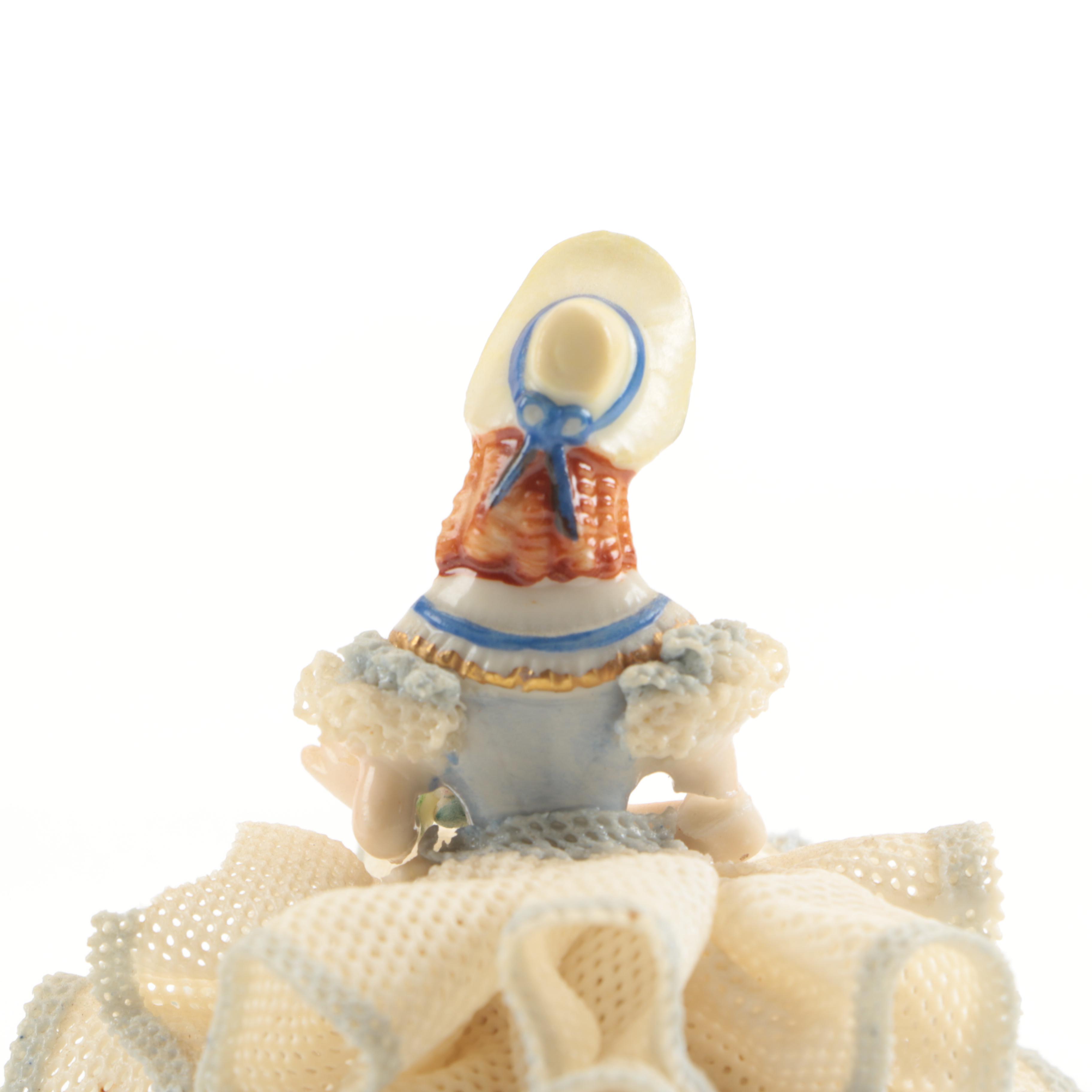 Irish Dresden and Clown Figurines