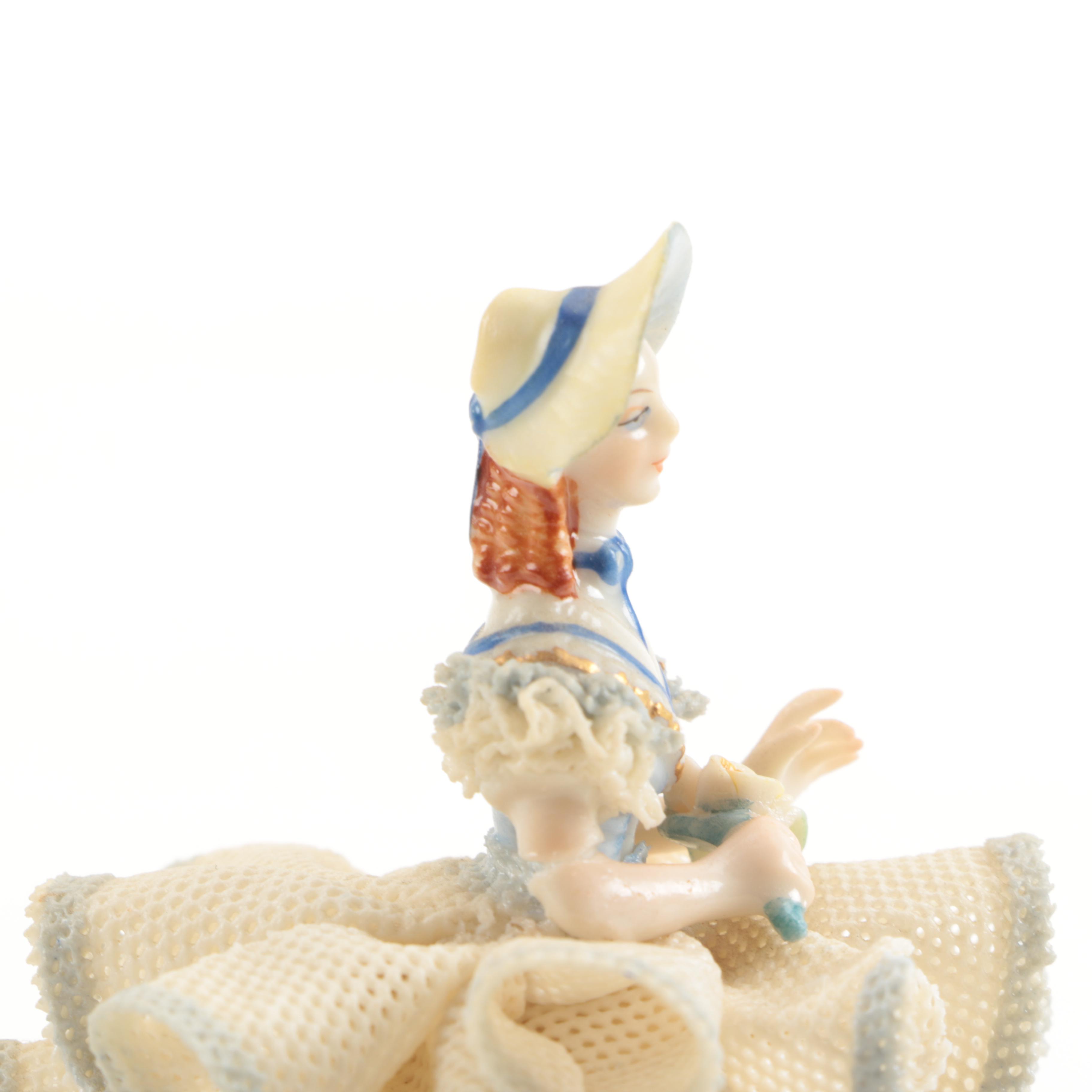 Irish Dresden and Clown Figurines