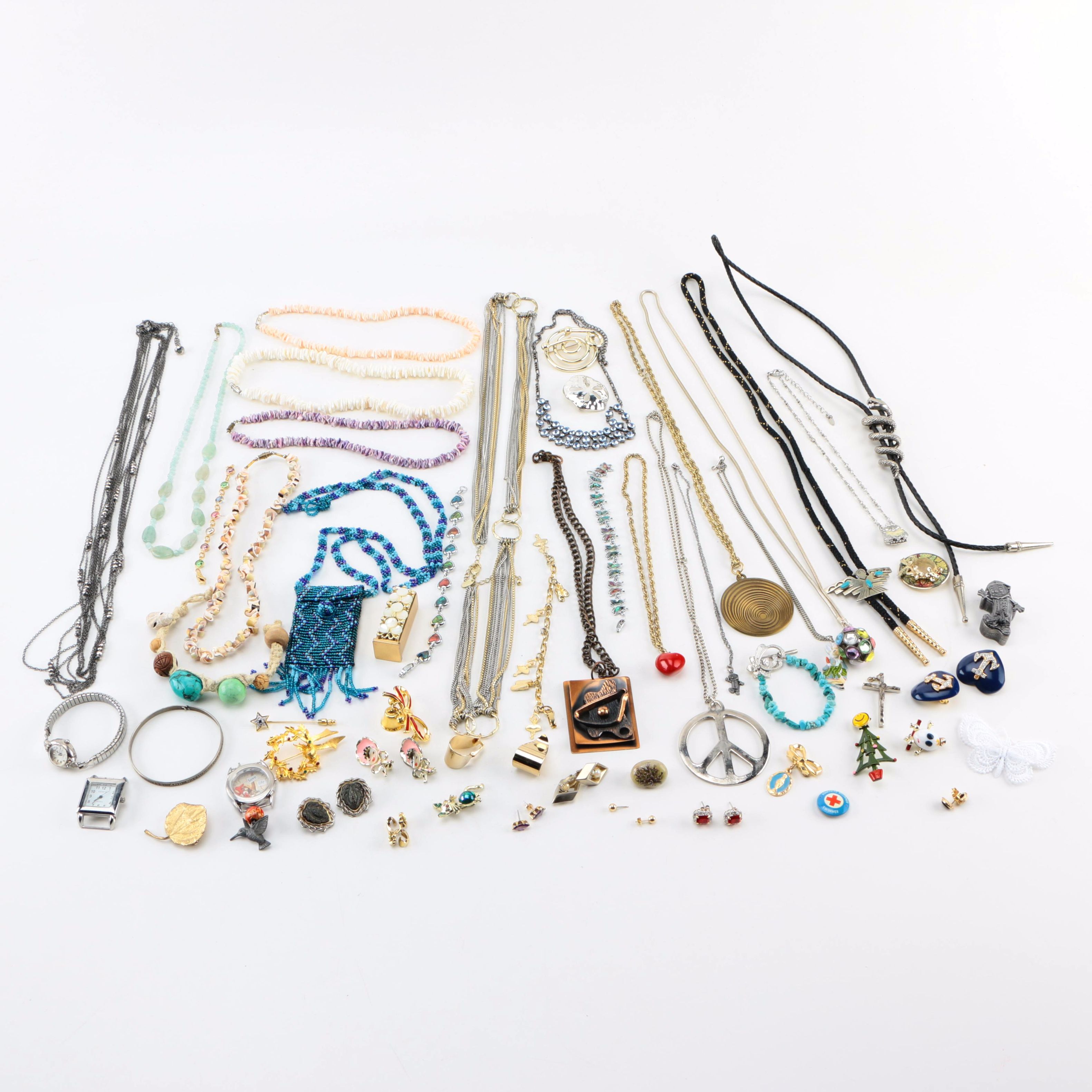 Assortment of Costume Jewelry Including Turquoise