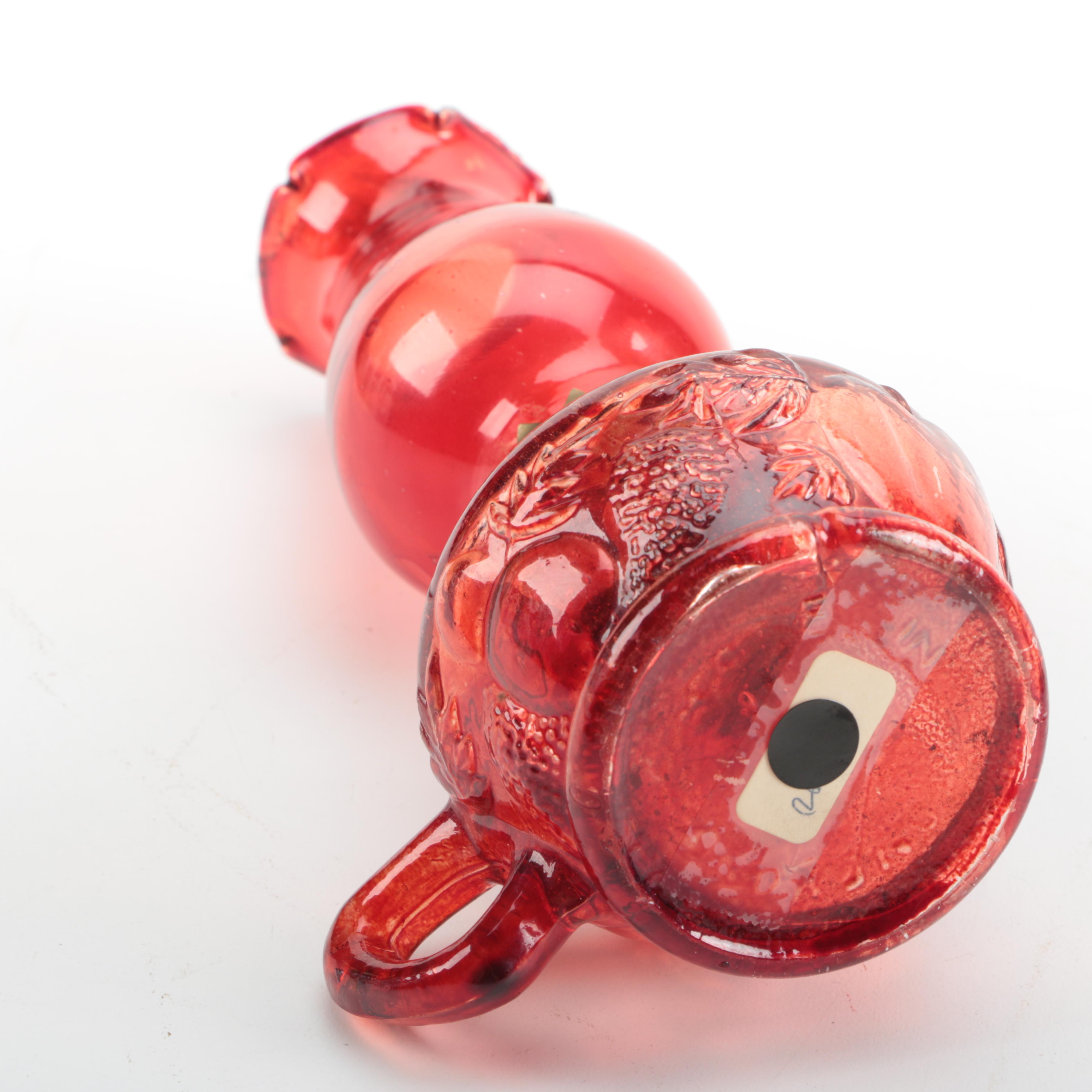 Colored Glass and Ceramic Kerosene Lamps and Bases