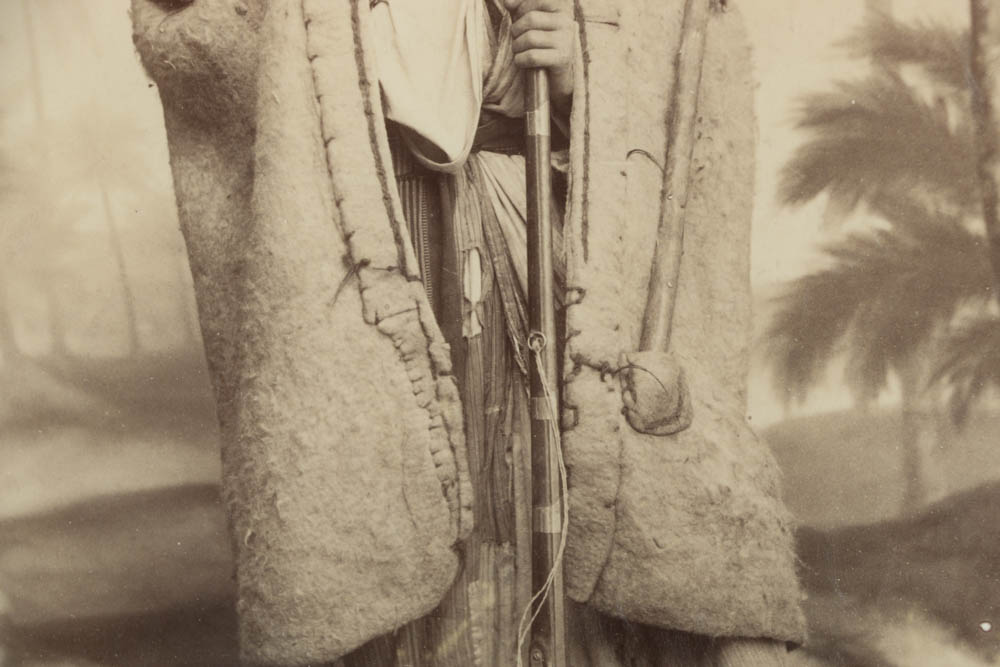 Félix Bonfils Albumen Photograph "Chef de Bédouins Hasteurs"