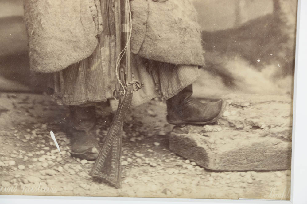 Félix Bonfils Albumen Photograph "Chef de Bédouins Hasteurs"