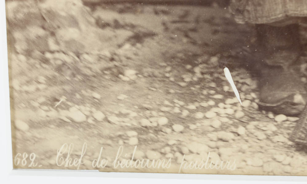 Félix Bonfils Albumen Photograph "Chef de Bédouins Hasteurs"