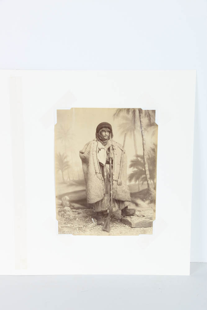 Félix Bonfils Albumen Photograph "Chef de Bédouins Hasteurs"