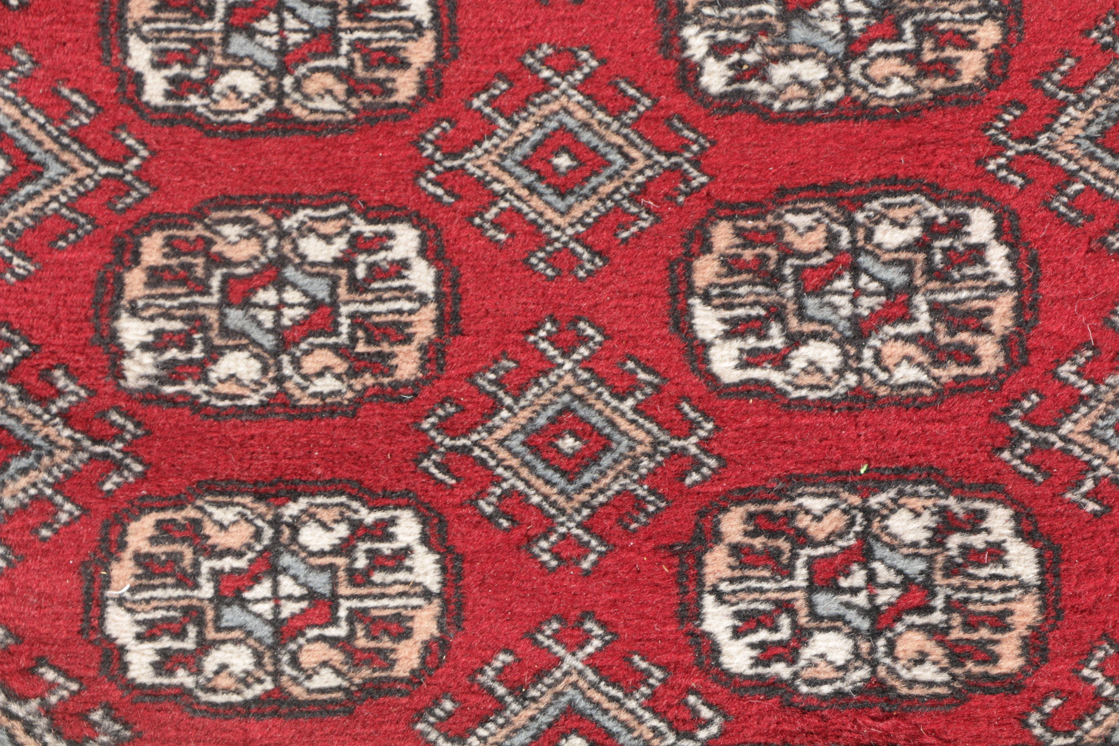 Hand-Knotted Bokhara Carpet Runner