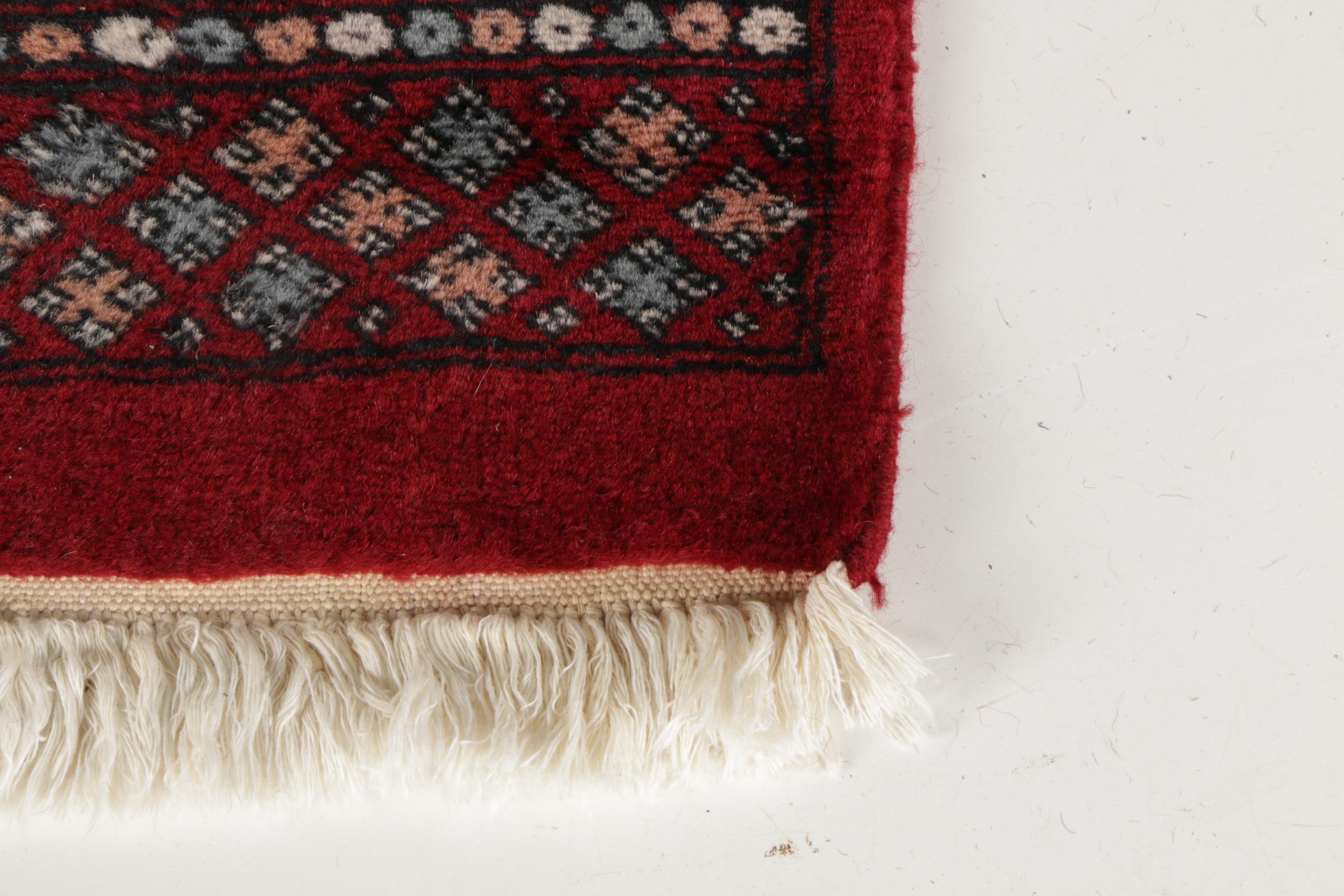 Hand-Knotted Bokhara Carpet Runner