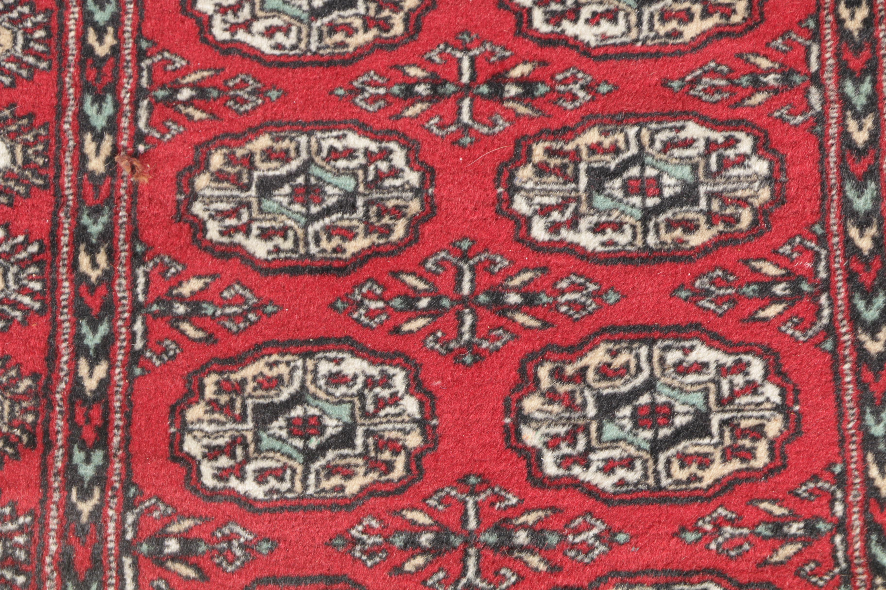 Hand-Knotted Ersari Bokhara Area Rug