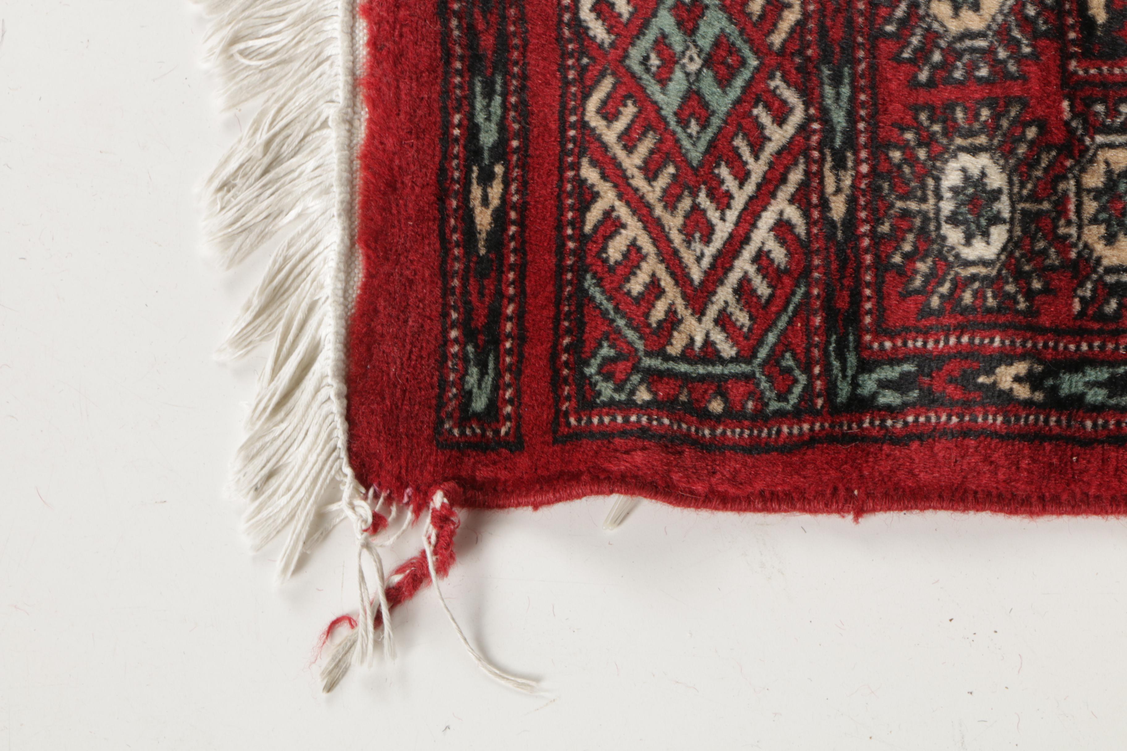 Hand-Knotted Ersari Bokhara Area Rug