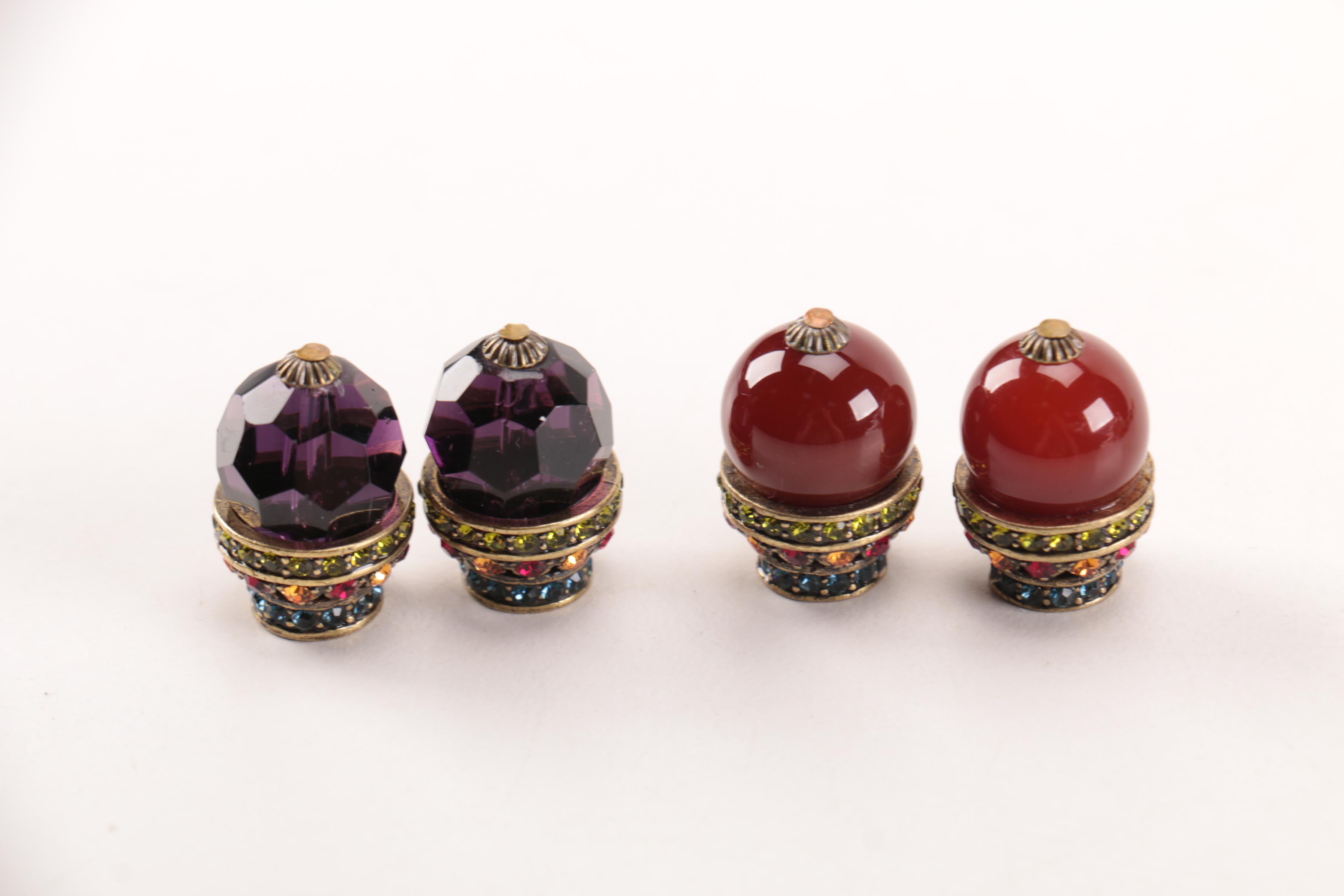 Heidi Daus Earrings and Brooch