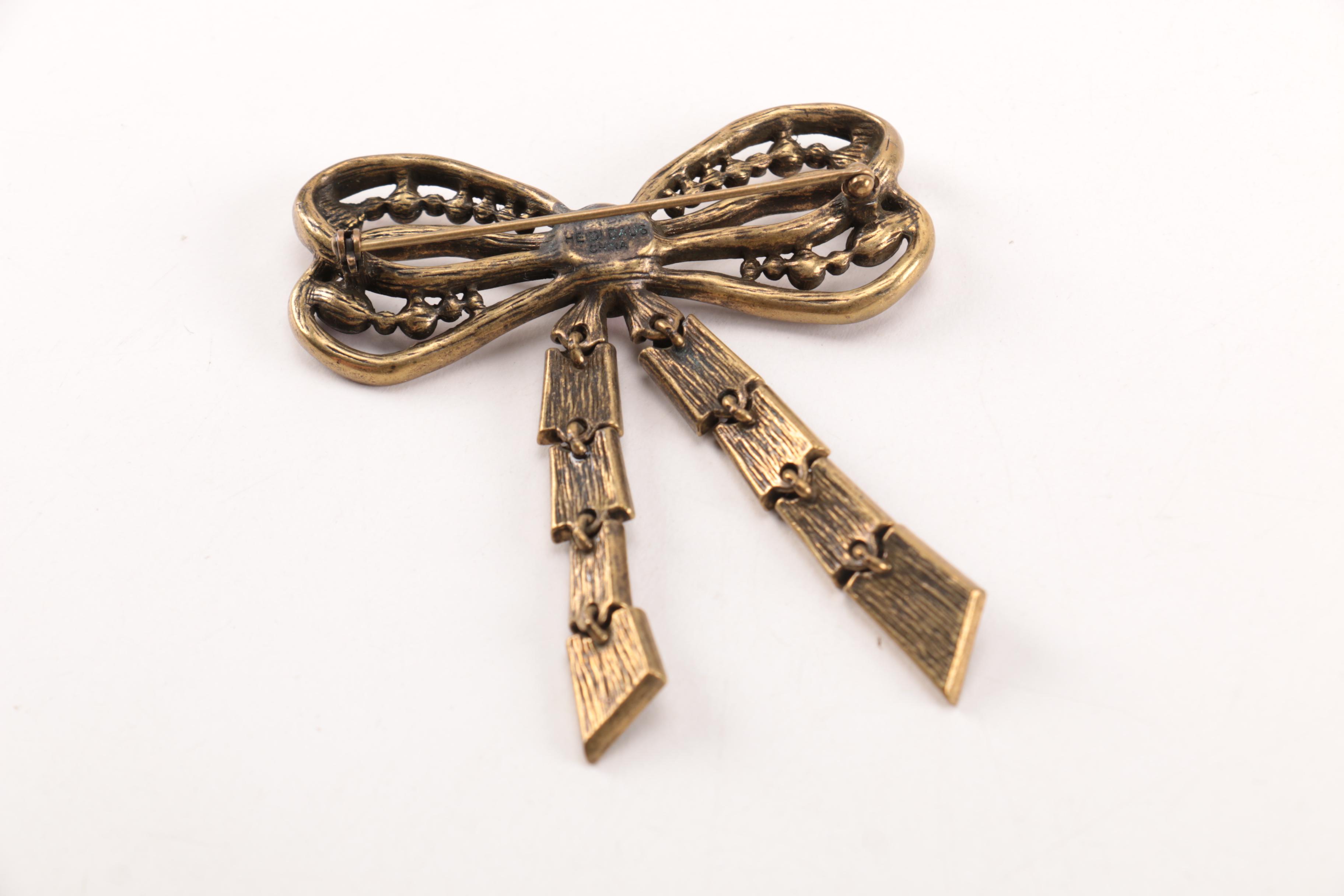 Heidi Daus Earrings and Brooch