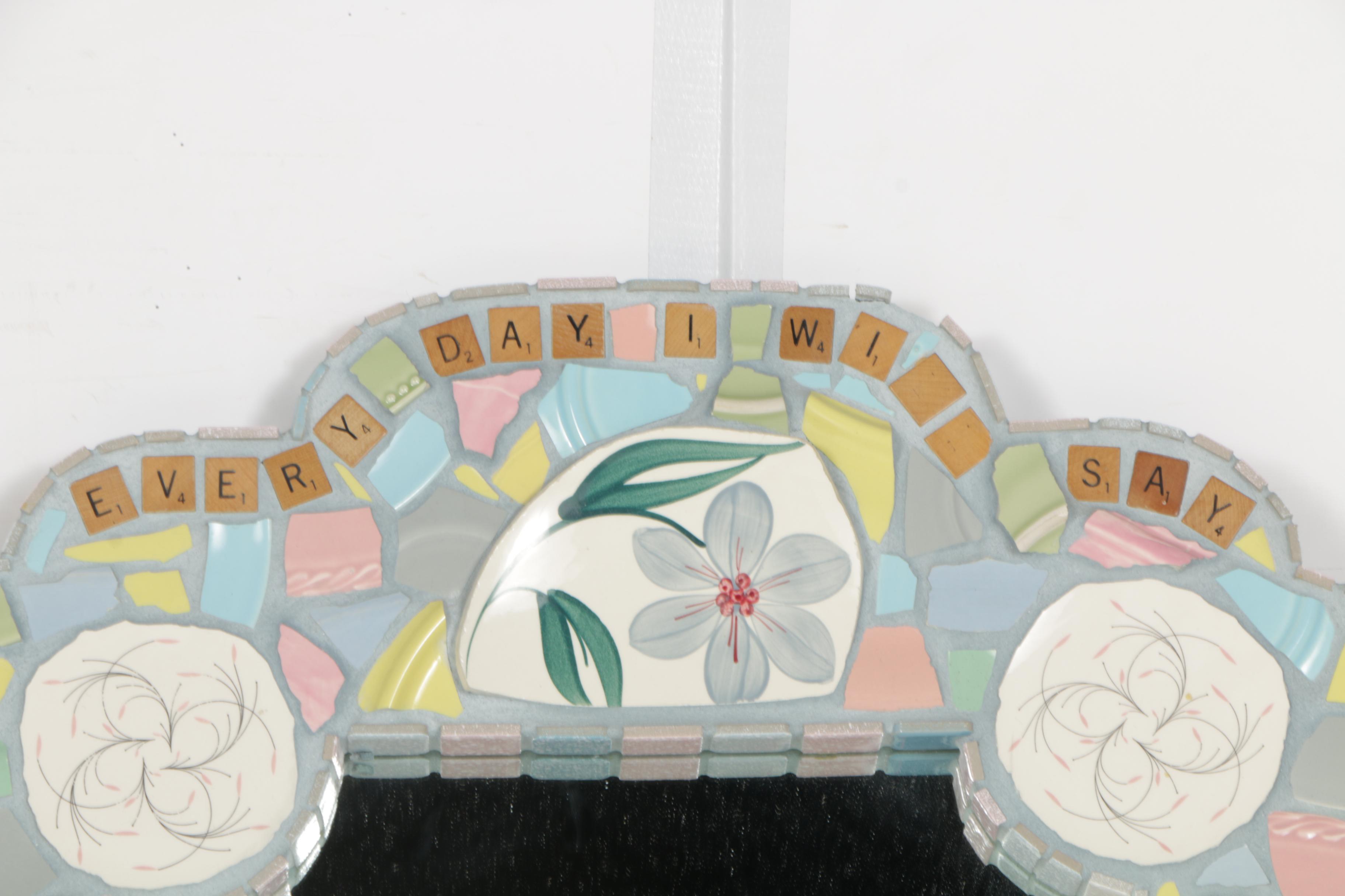 Mosaic Artists Tile Wall Mirror