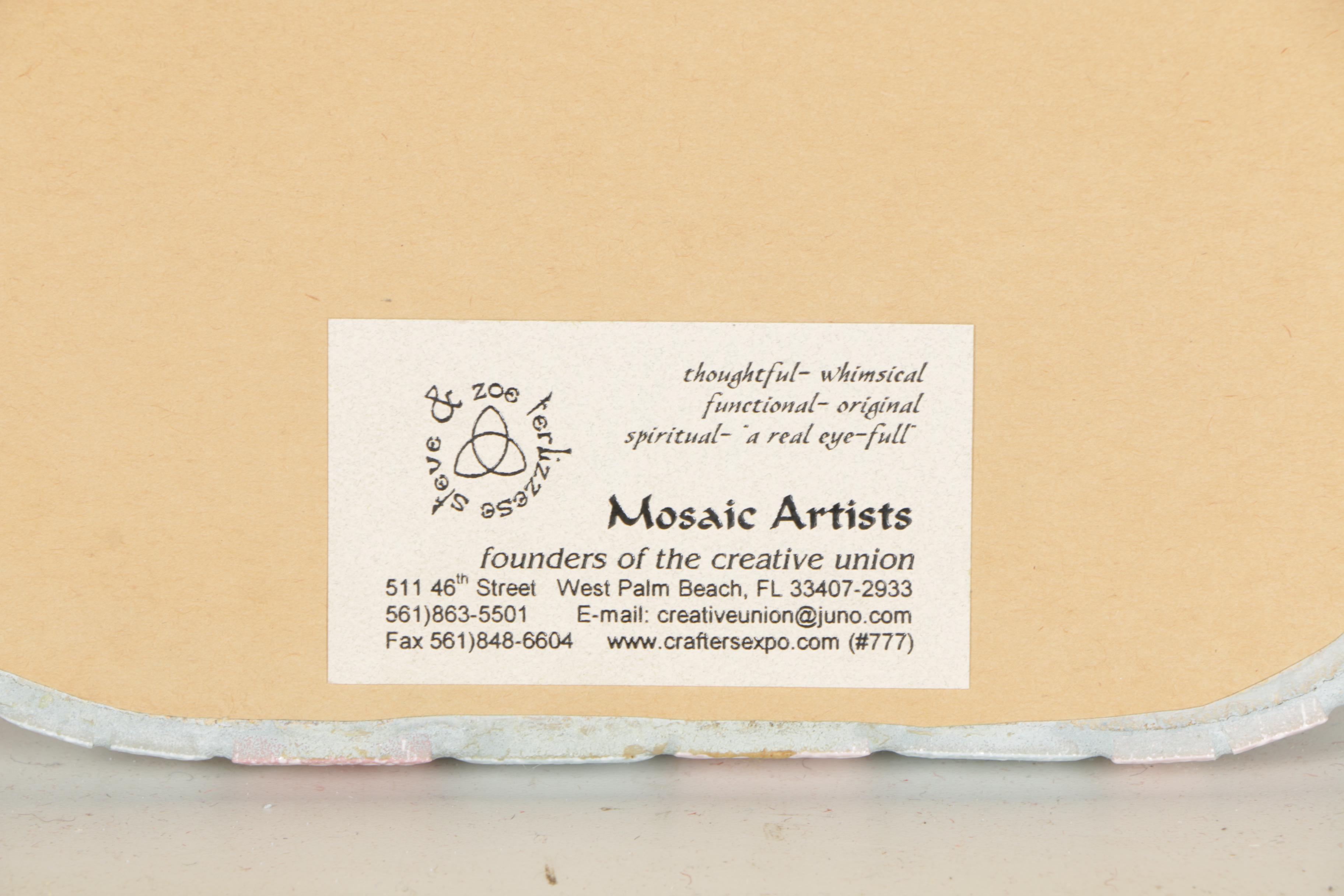 Mosaic Artists Tile Wall Mirror