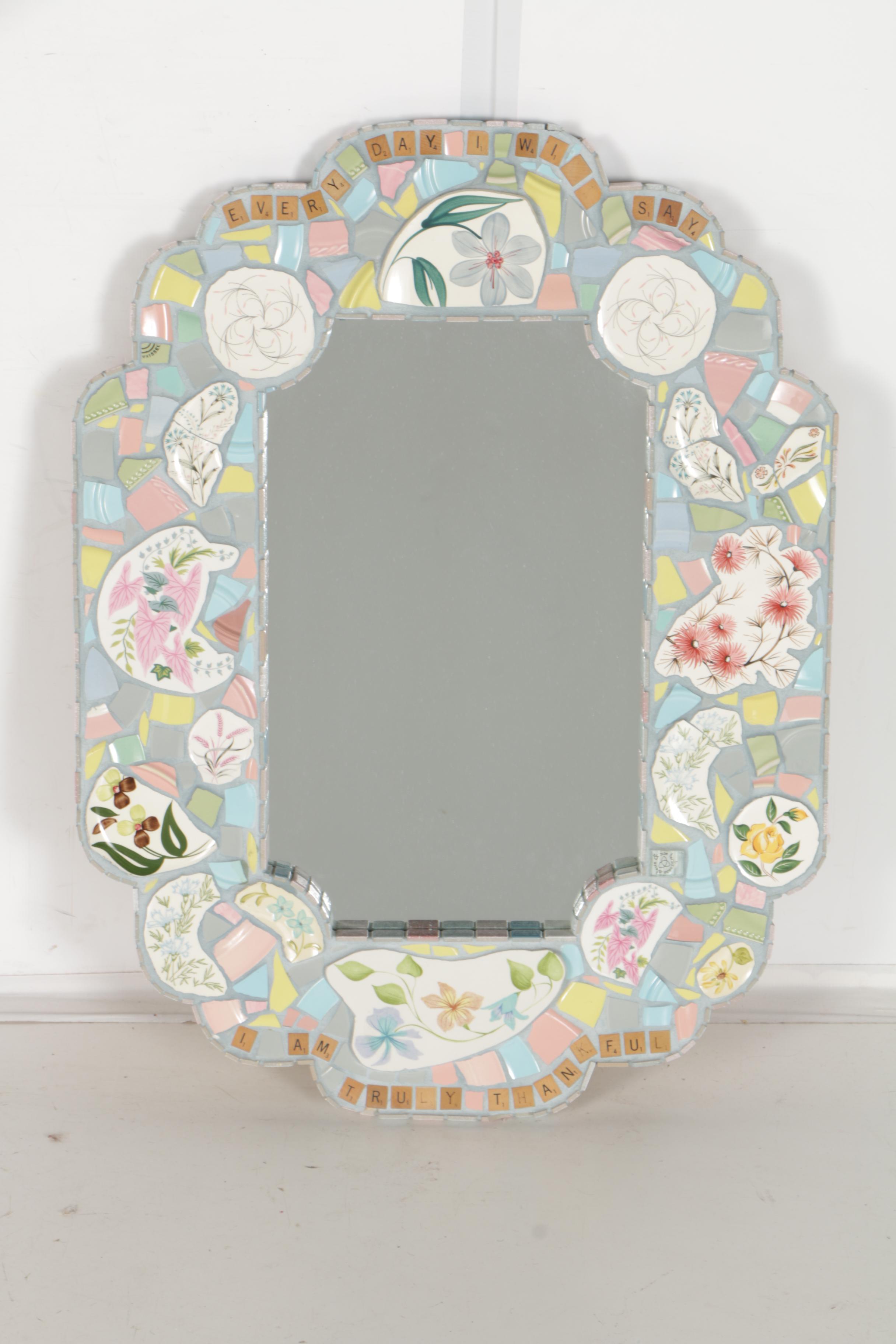 Mosaic Artists Tile Wall Mirror