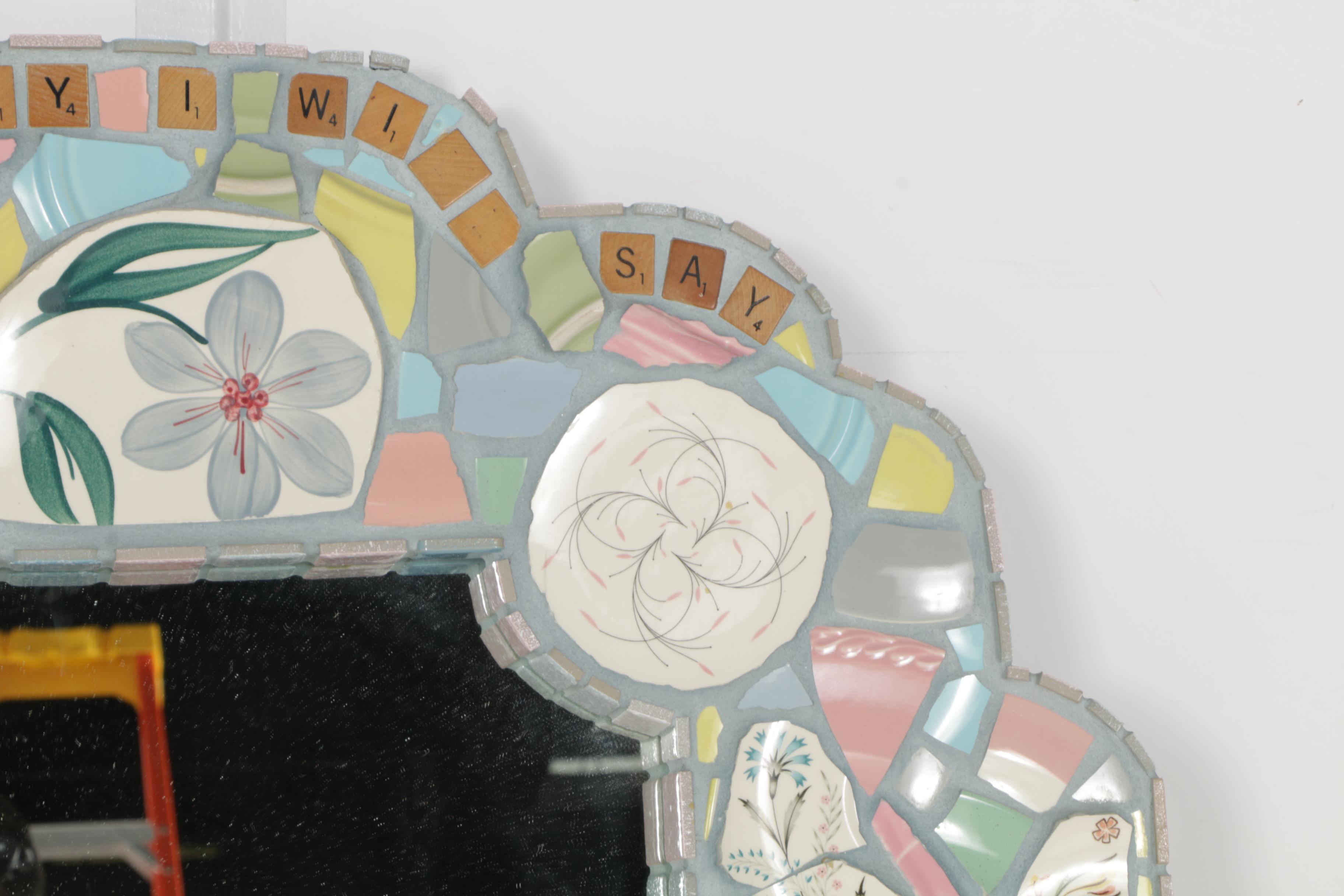 Mosaic Artists Tile Wall Mirror