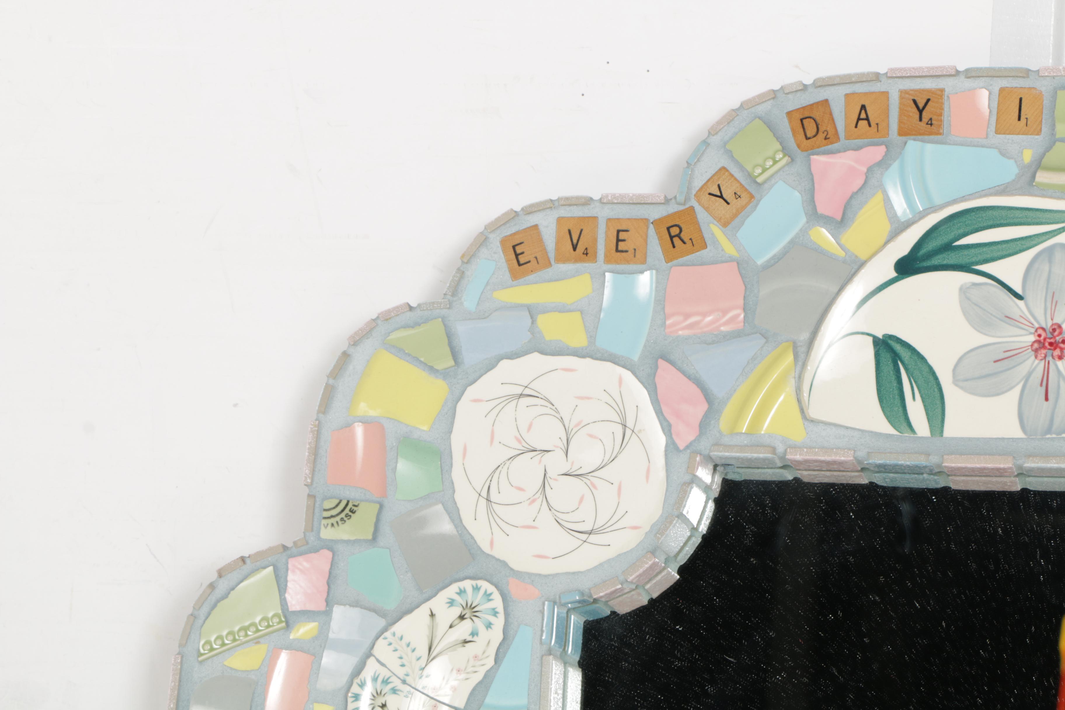 Mosaic Artists Tile Wall Mirror