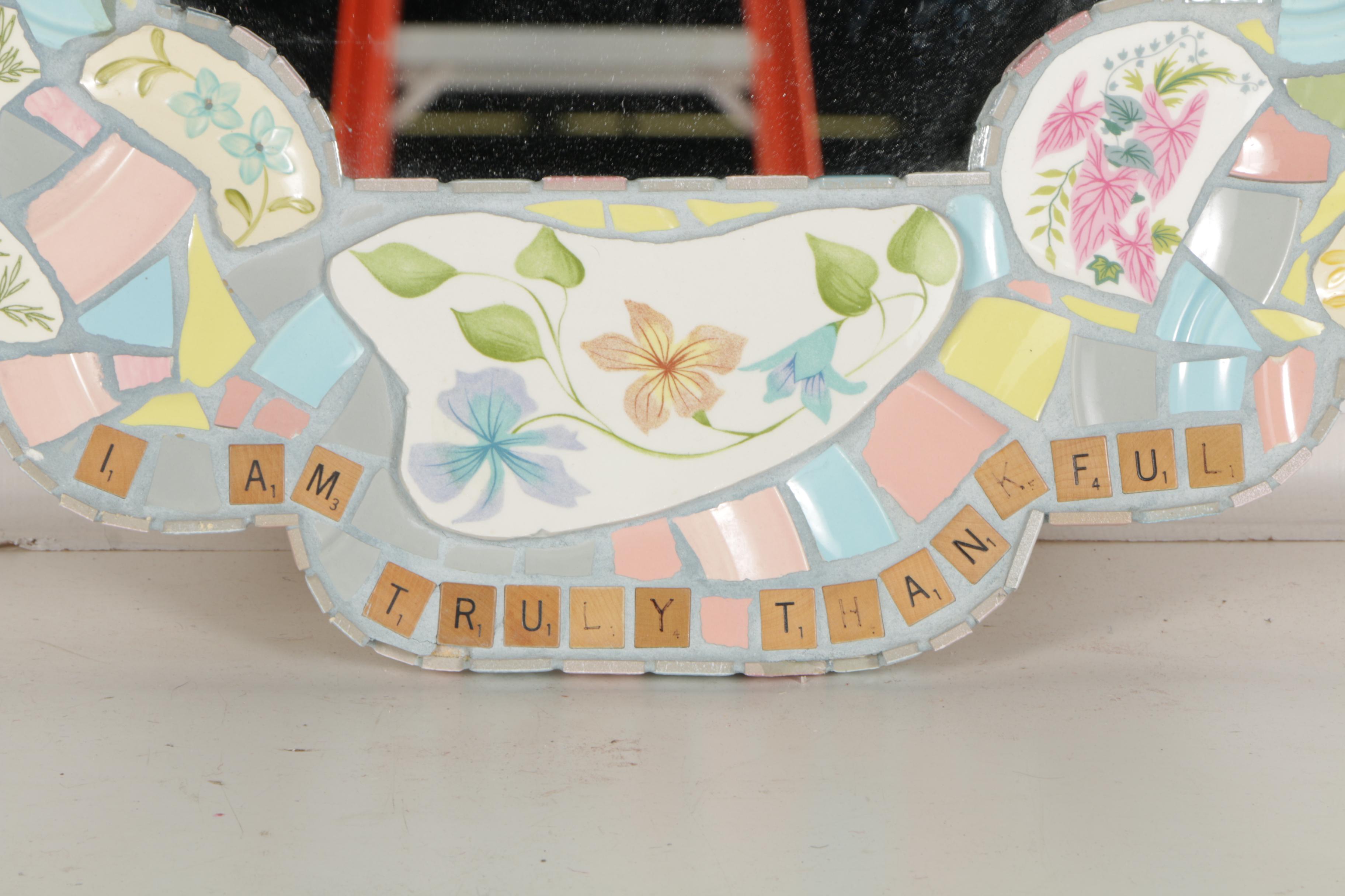 Mosaic Artists Tile Wall Mirror