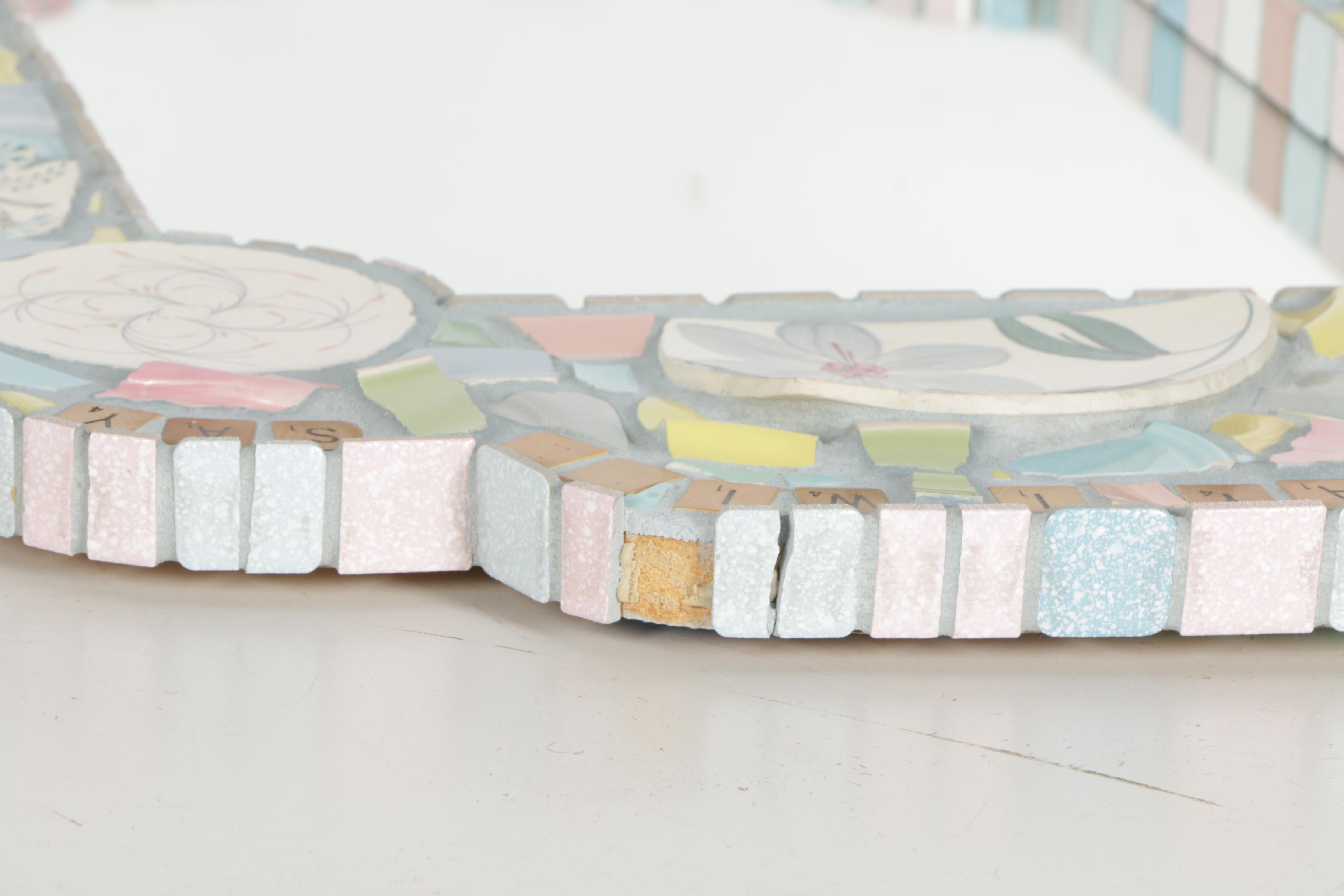 Mosaic Artists Tile Wall Mirror