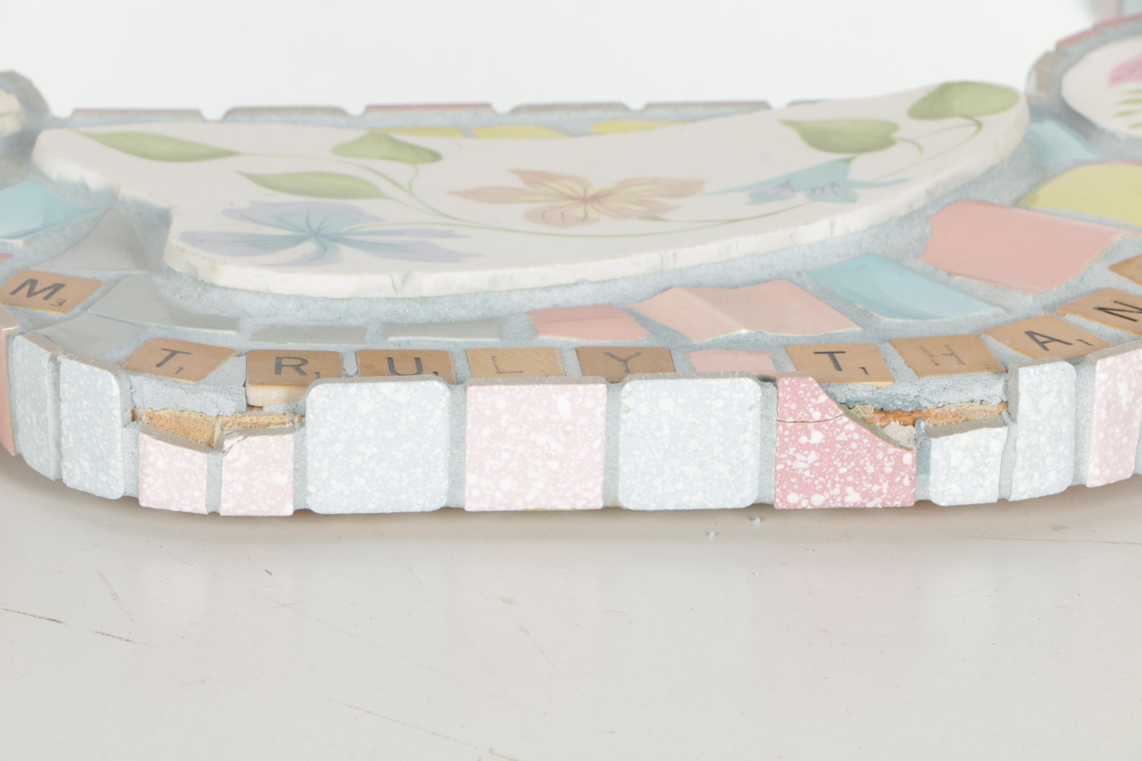 Mosaic Artists Tile Wall Mirror