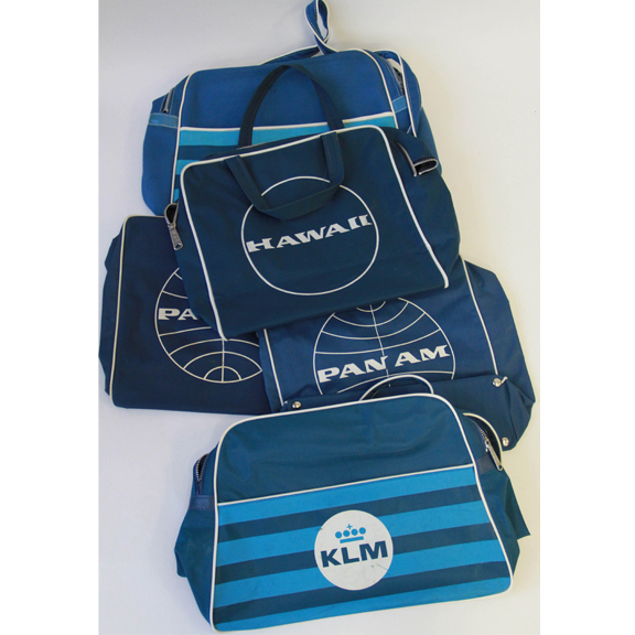 Collection of Vintage Pan Am and KLM JetSet Handbags