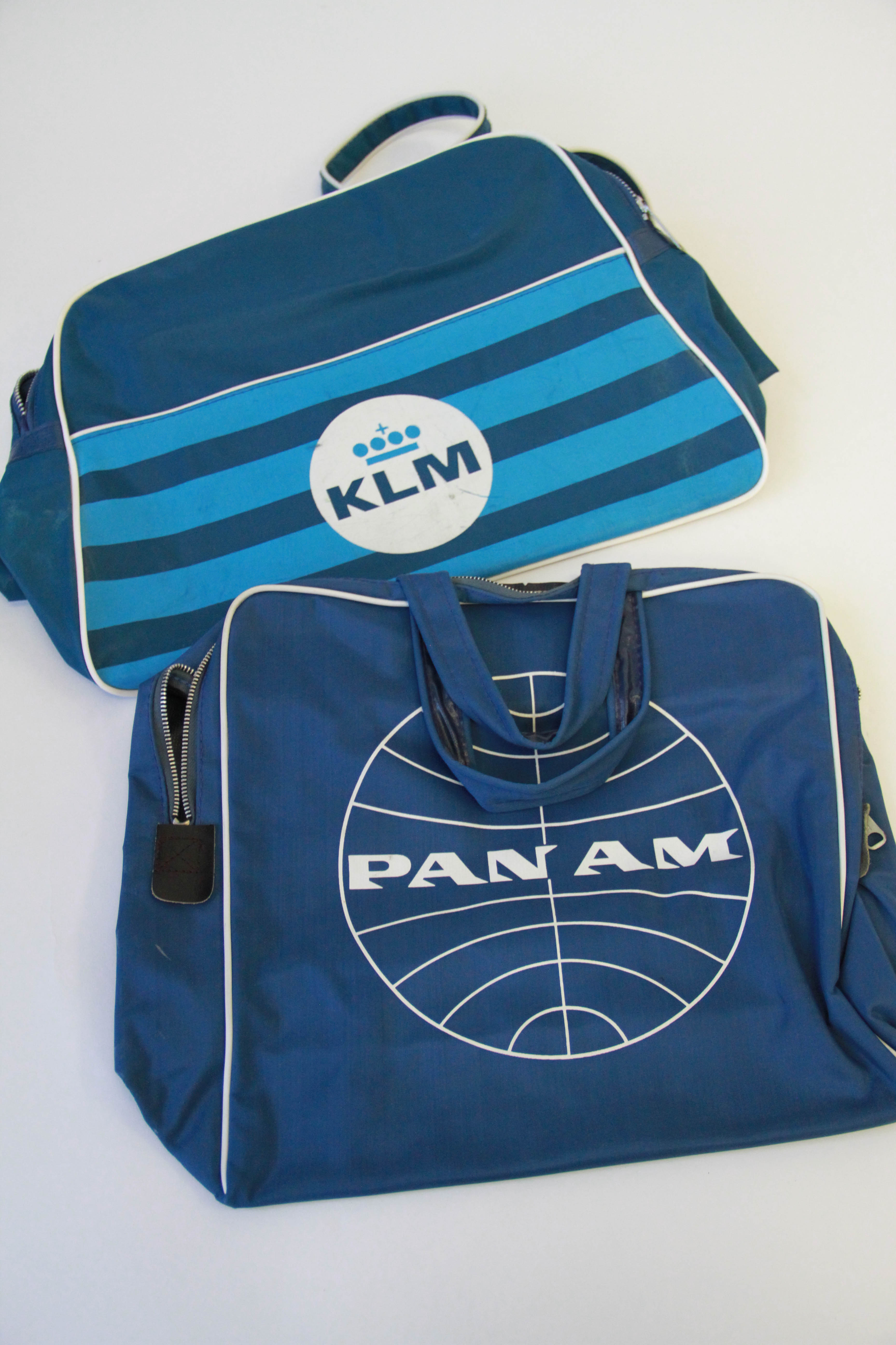 Collection of Vintage Pan Am and KLM JetSet Handbags