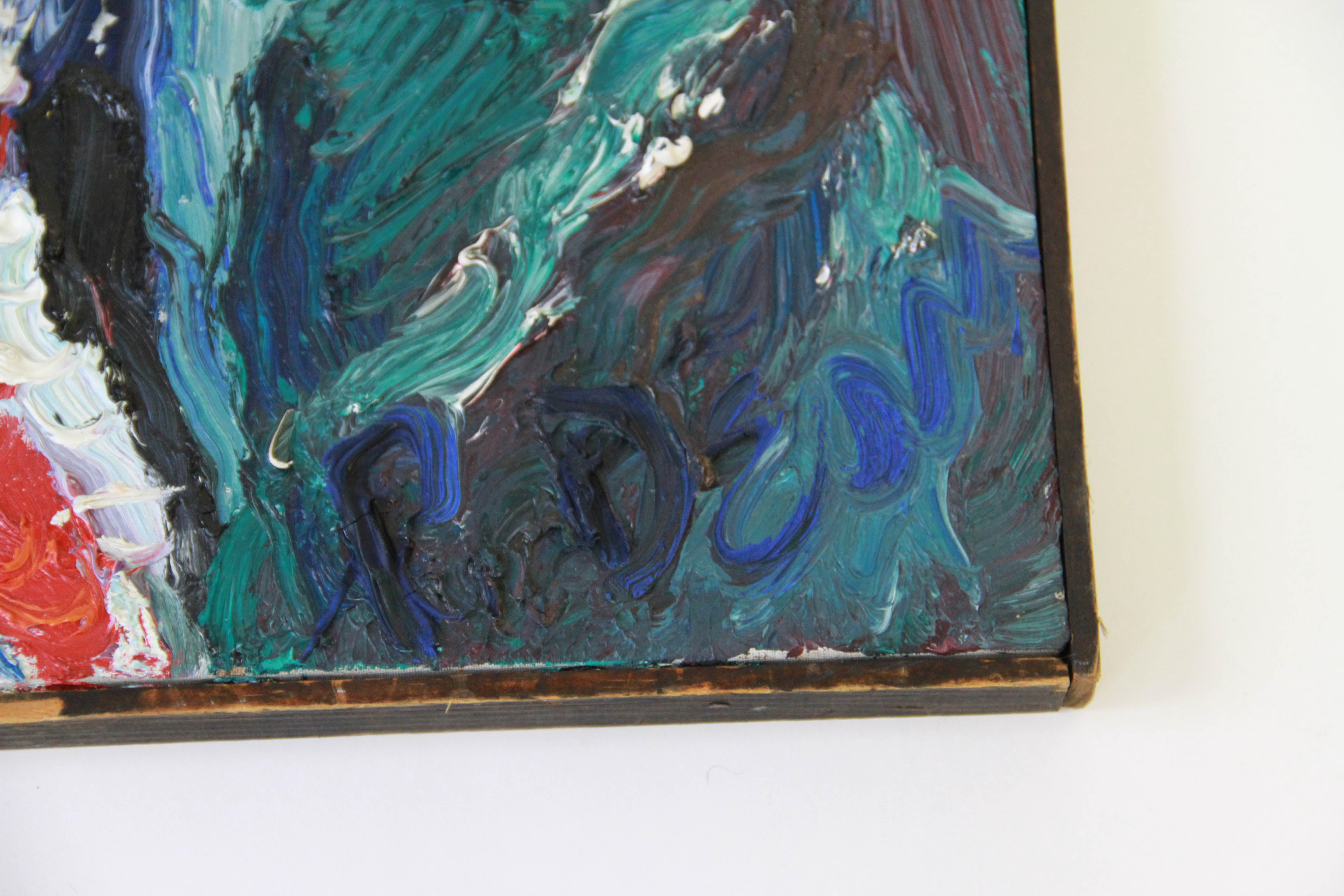 1973 Peter Dean Oil Painting "Isser"