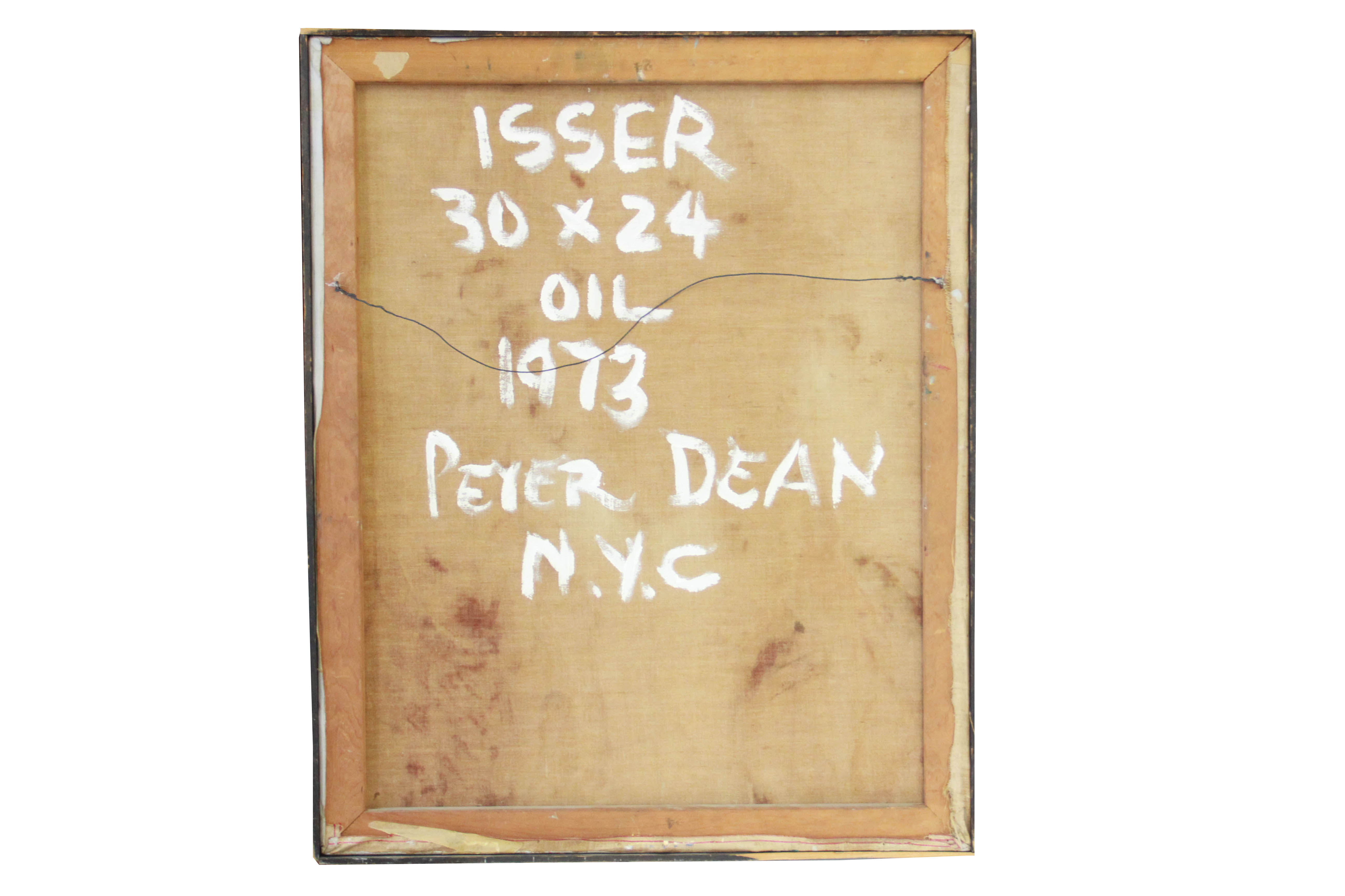 1973 Peter Dean Oil Painting "Isser"
