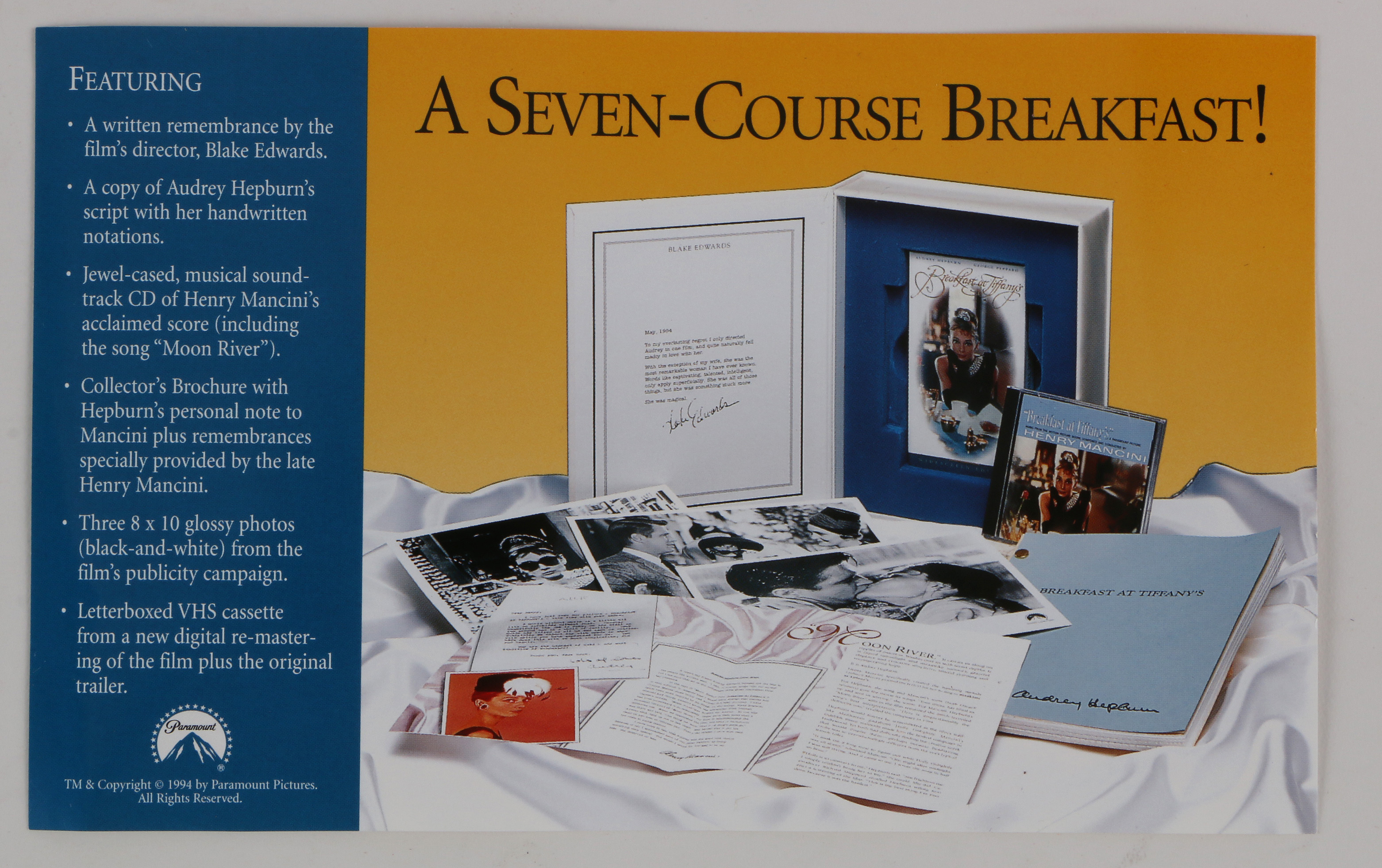 Reproduction Photo Stills After Scenes From "Breakfast at Tiffany's"