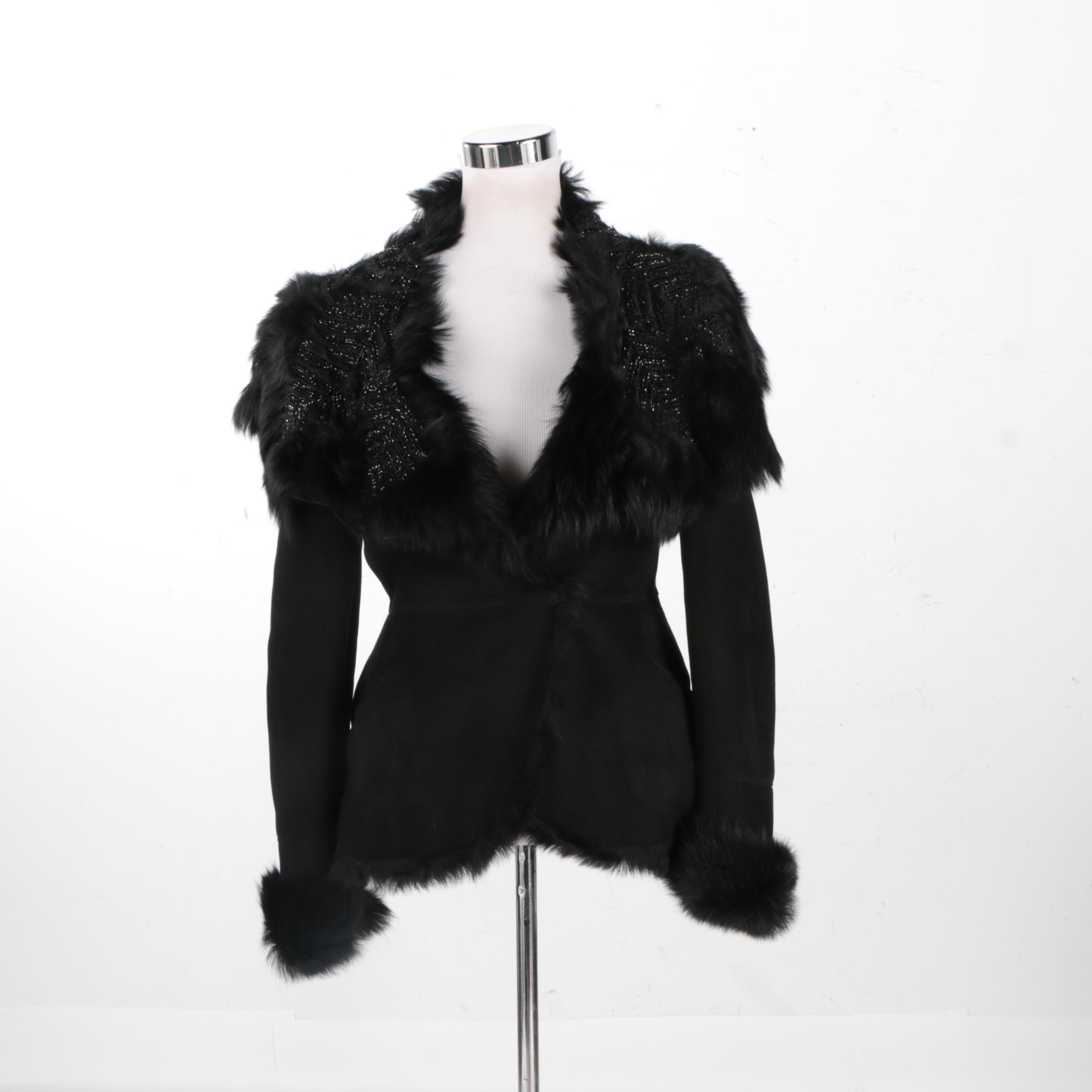 Alexander McQueen Sheep Suede Coat