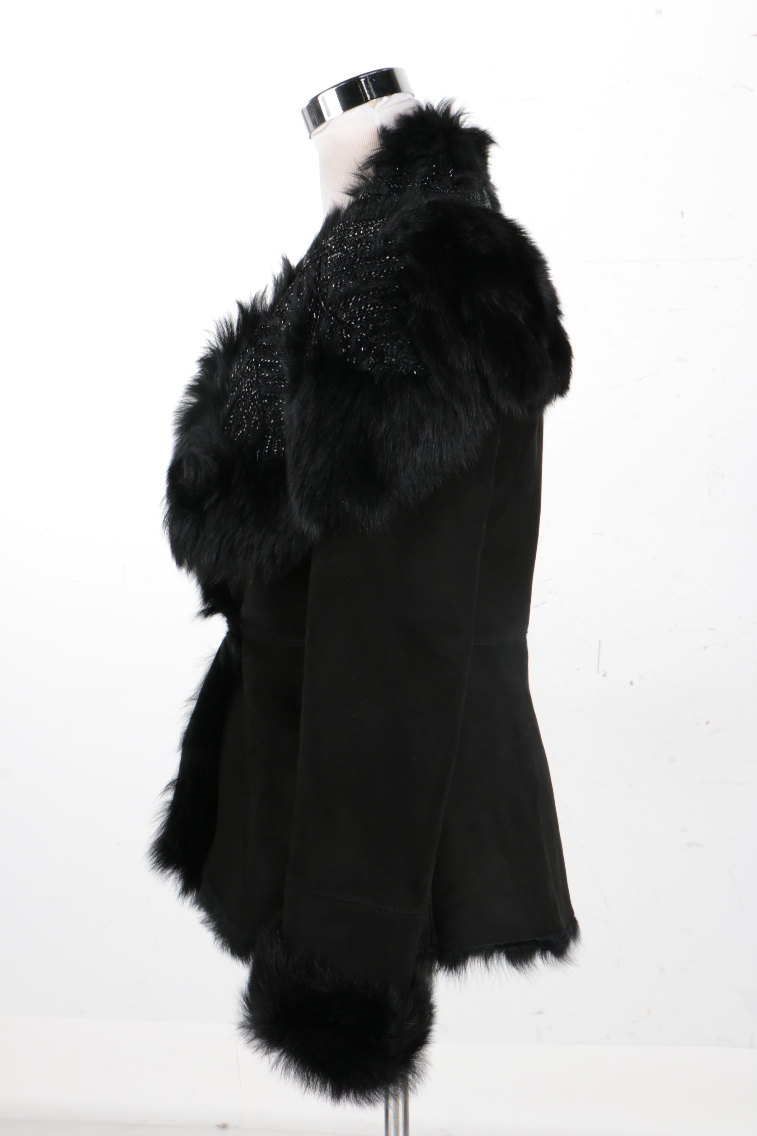 Alexander McQueen Sheep Suede Coat