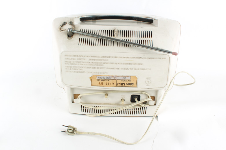 Vintage 1970s RCA Black and White TV