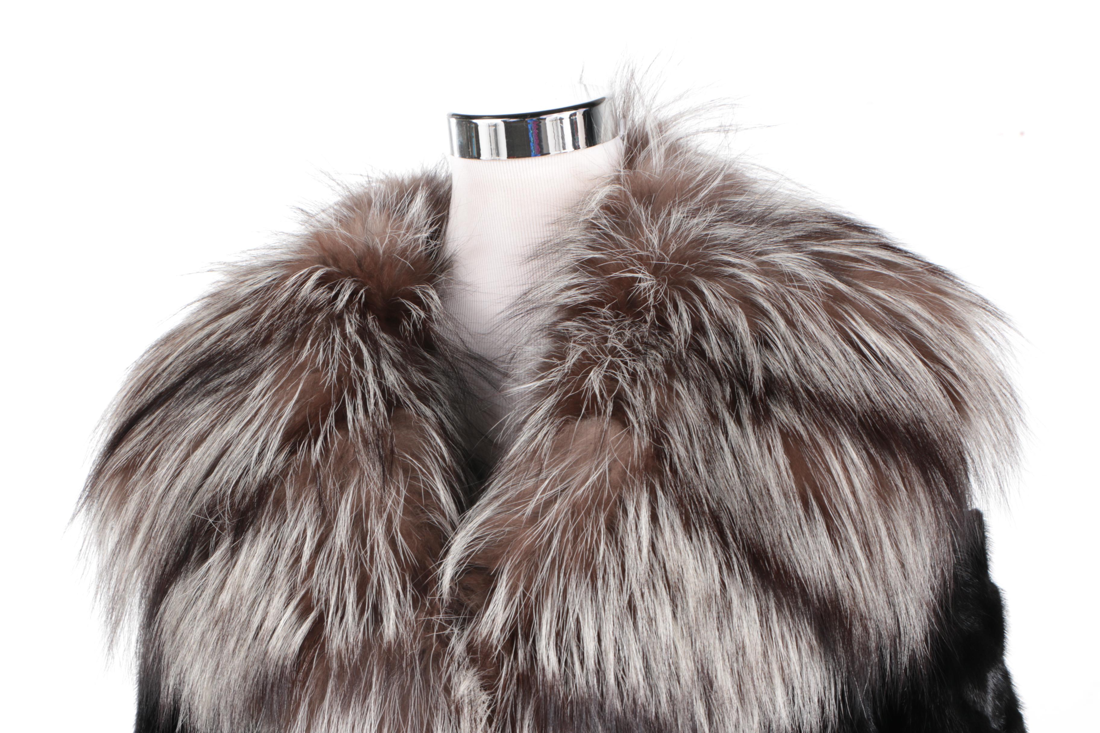 Ranch Mink with Silver Fox Trim